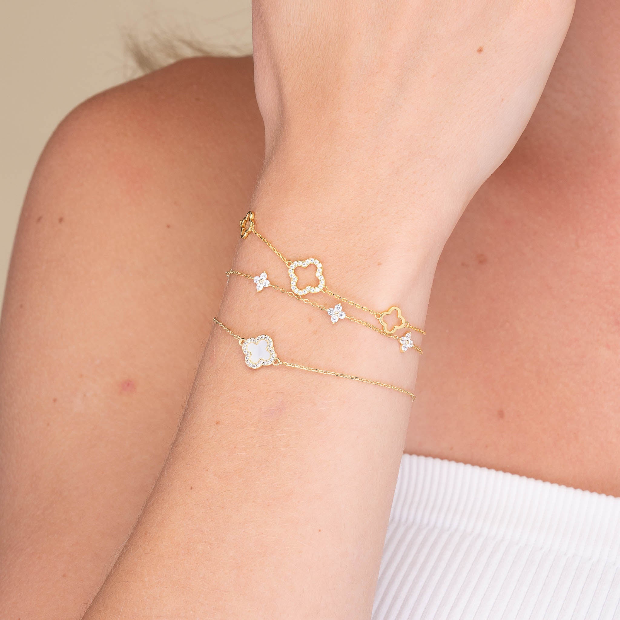 Clover Station Chain Bracelet - Camile & Stone