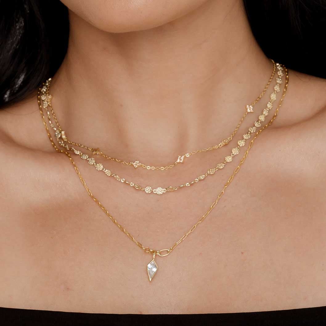 Clover Station Sapphire Necklace - Camile & Stone