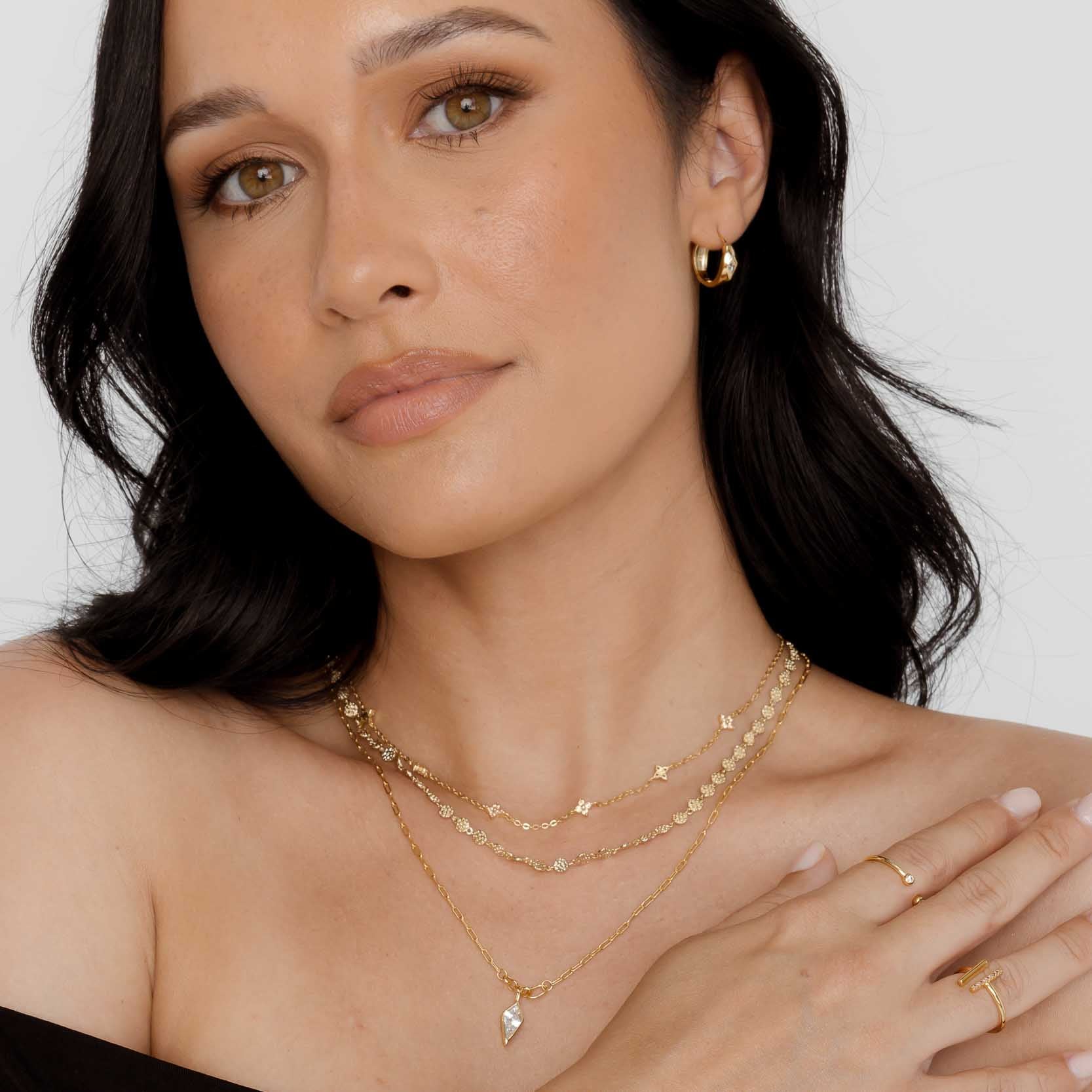 Clover Station Sapphire Necklace - Camile & Stone