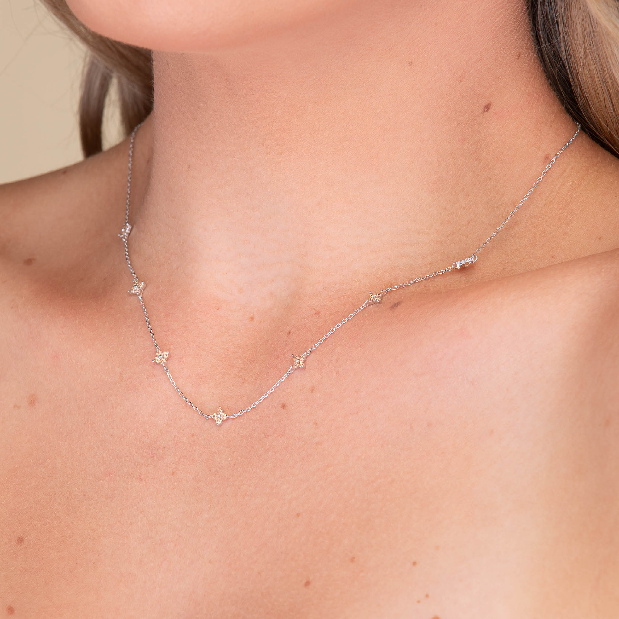 Clover Station Sapphire Necklace - Camile & Stone