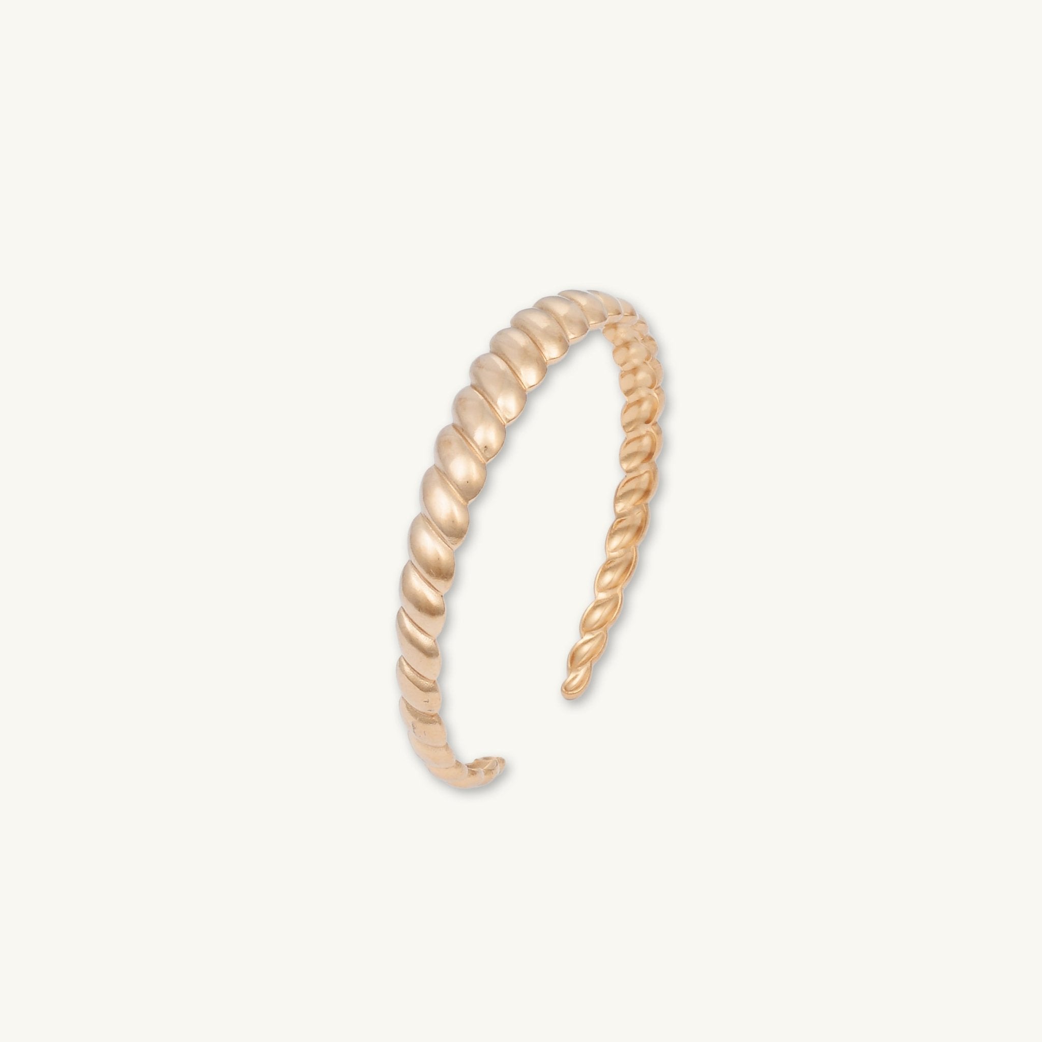 Croissant Open Cuff Bangle - Camile & Stone