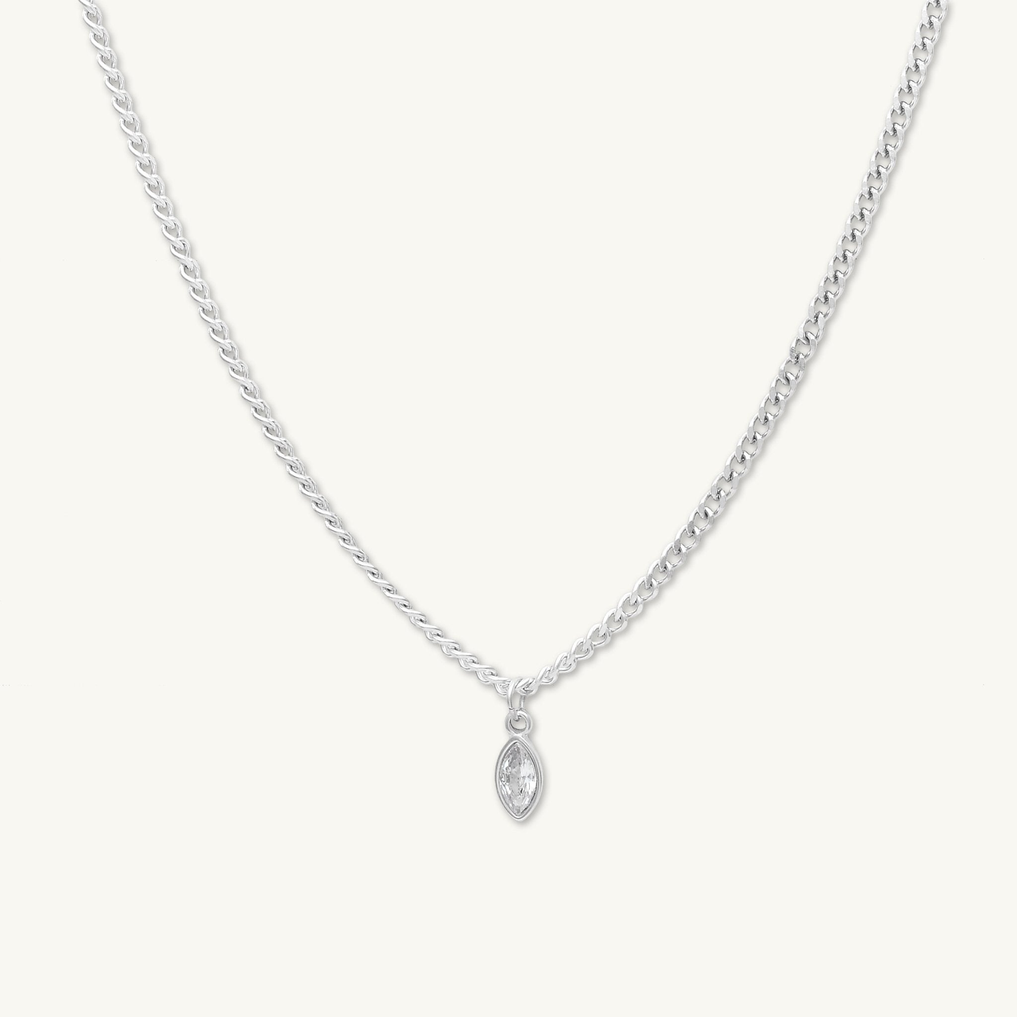 Cuban Marquise Eye Chain Necklace - Camile & Stone