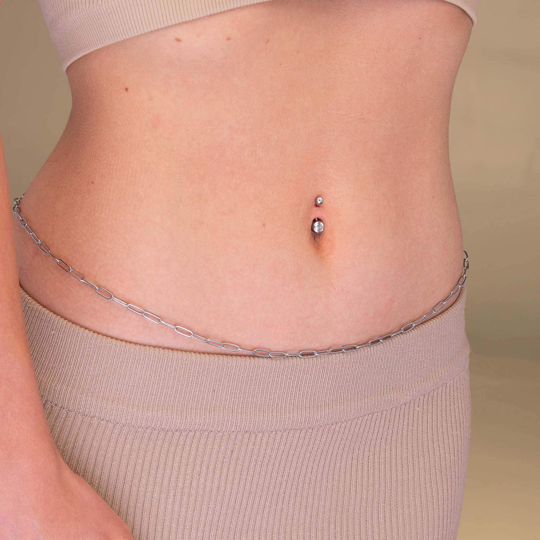 Double Bezel Titanium Belly Ring - Camile & Stone