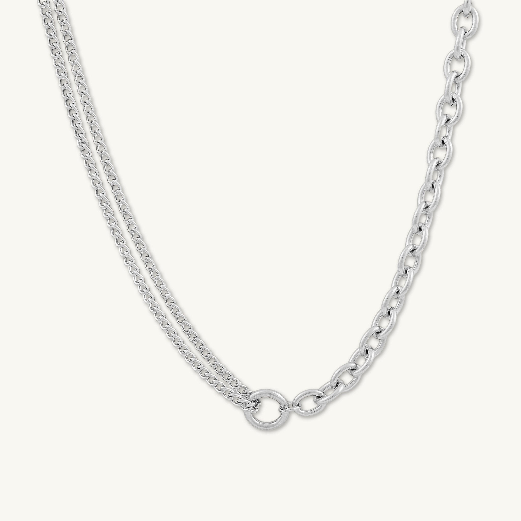 Double Cuban Statement Necklace - Camile & Stone