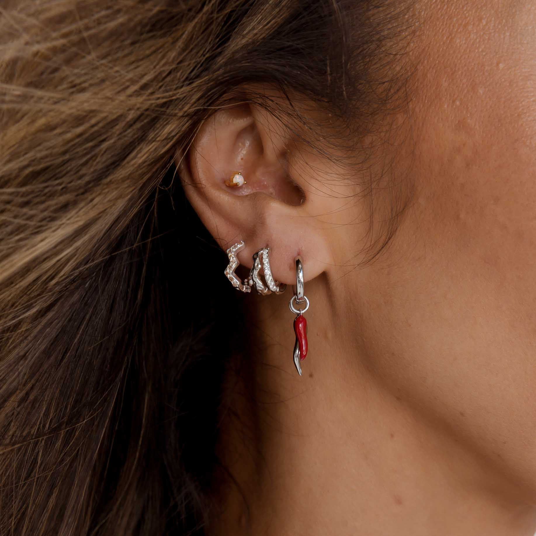 Double Spice Huggie Earrings - Camile & Stone