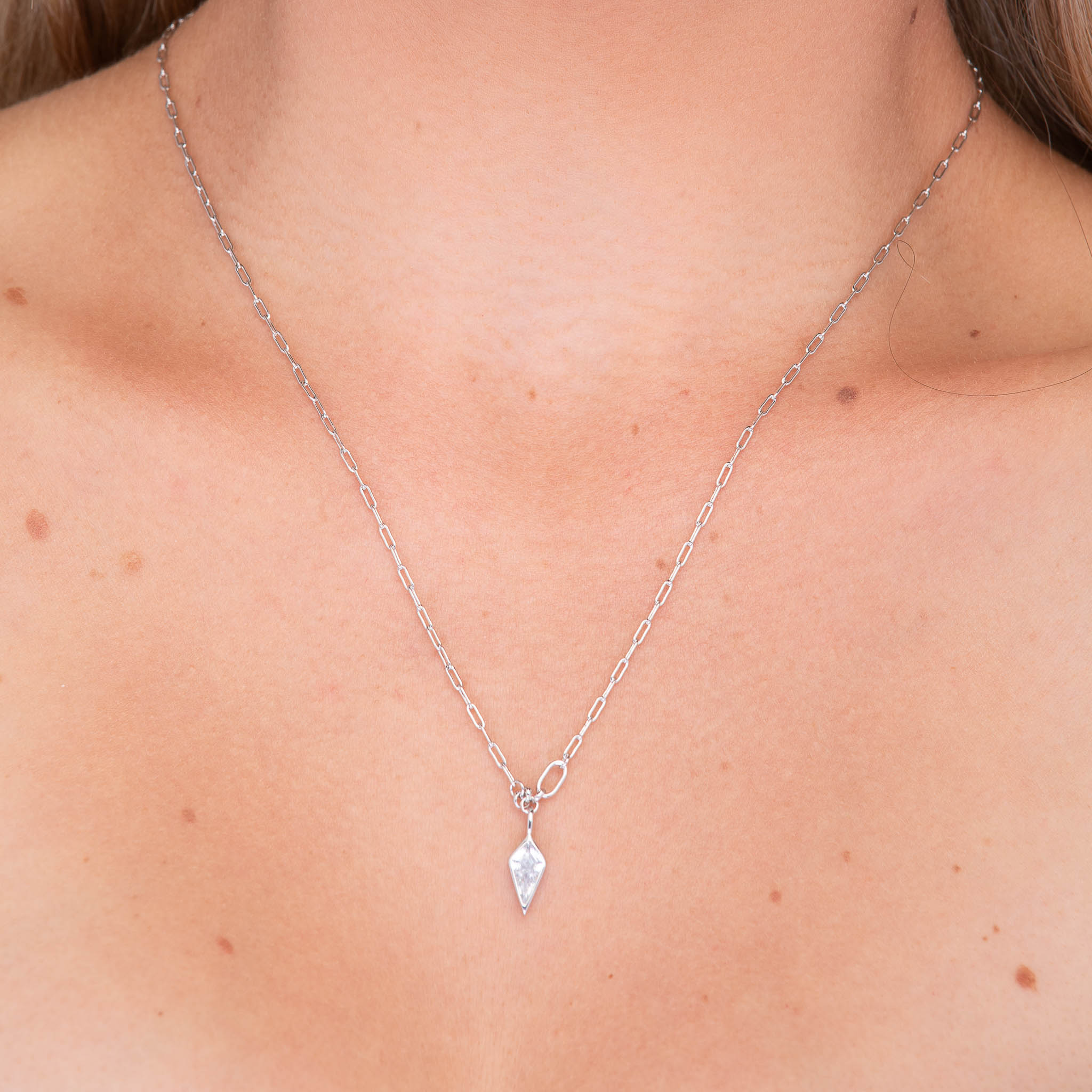 Drop Spike Link Necklace - Camile & Stone