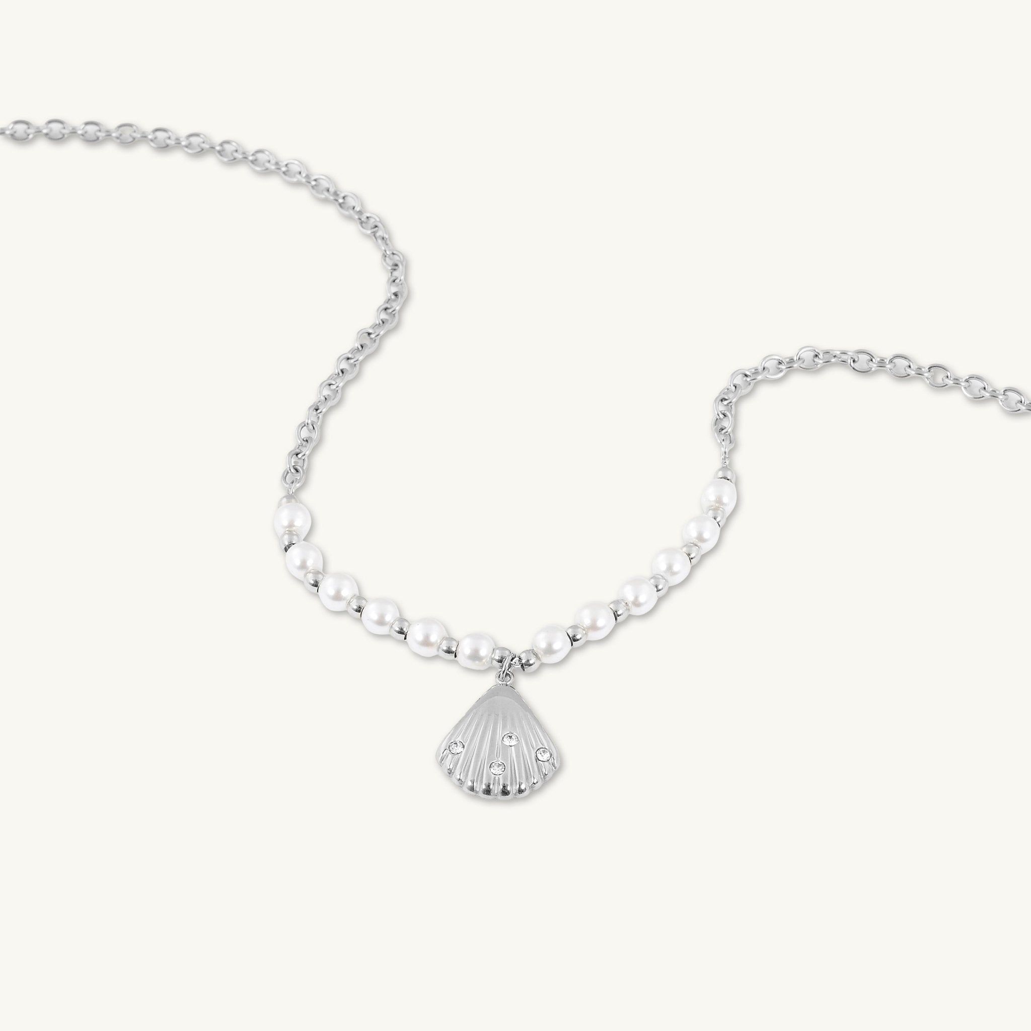 Etherial Shell Pearl Chain Necklace - Camile & Stone