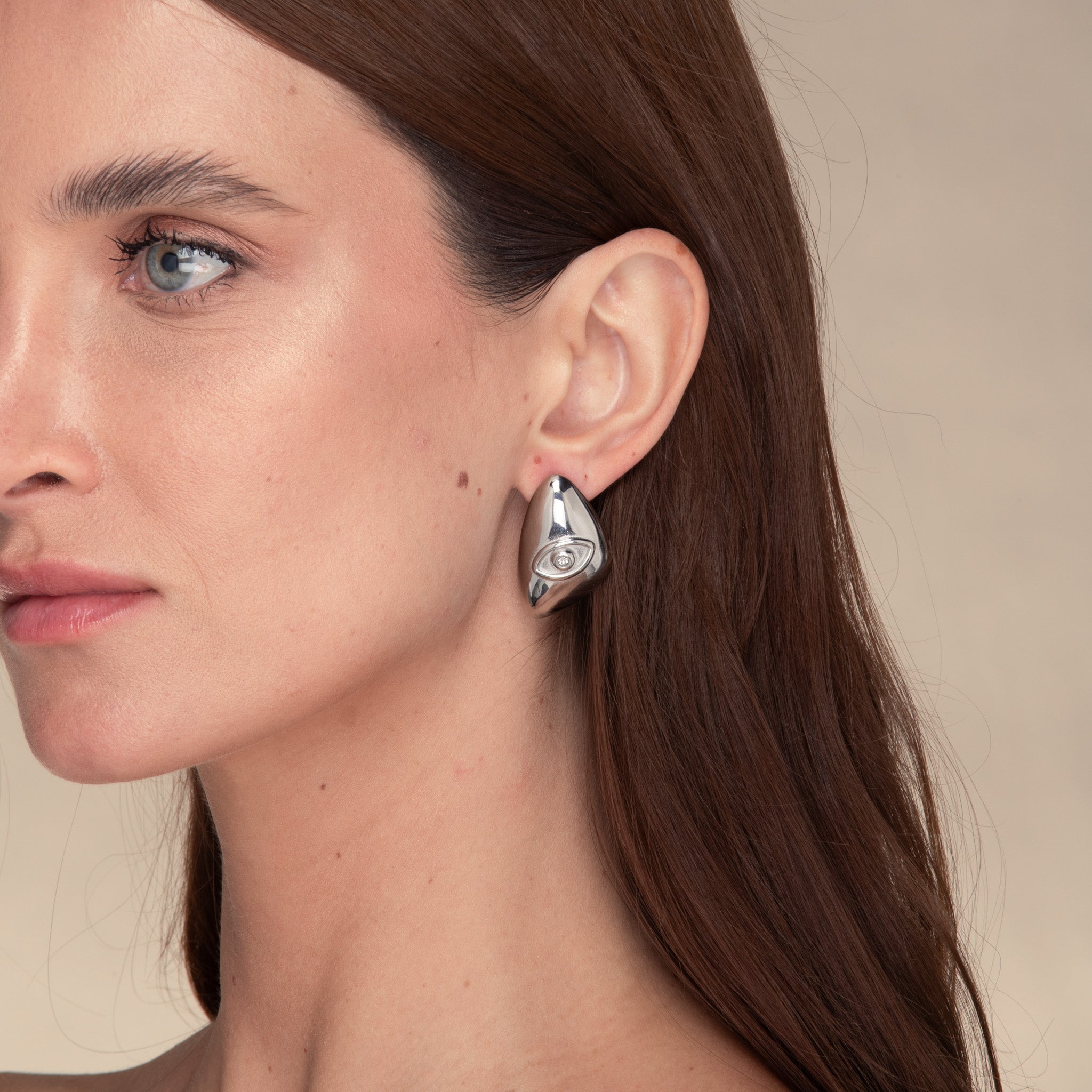 Evil Eye Dome Stud Earrings - Camile & Stone