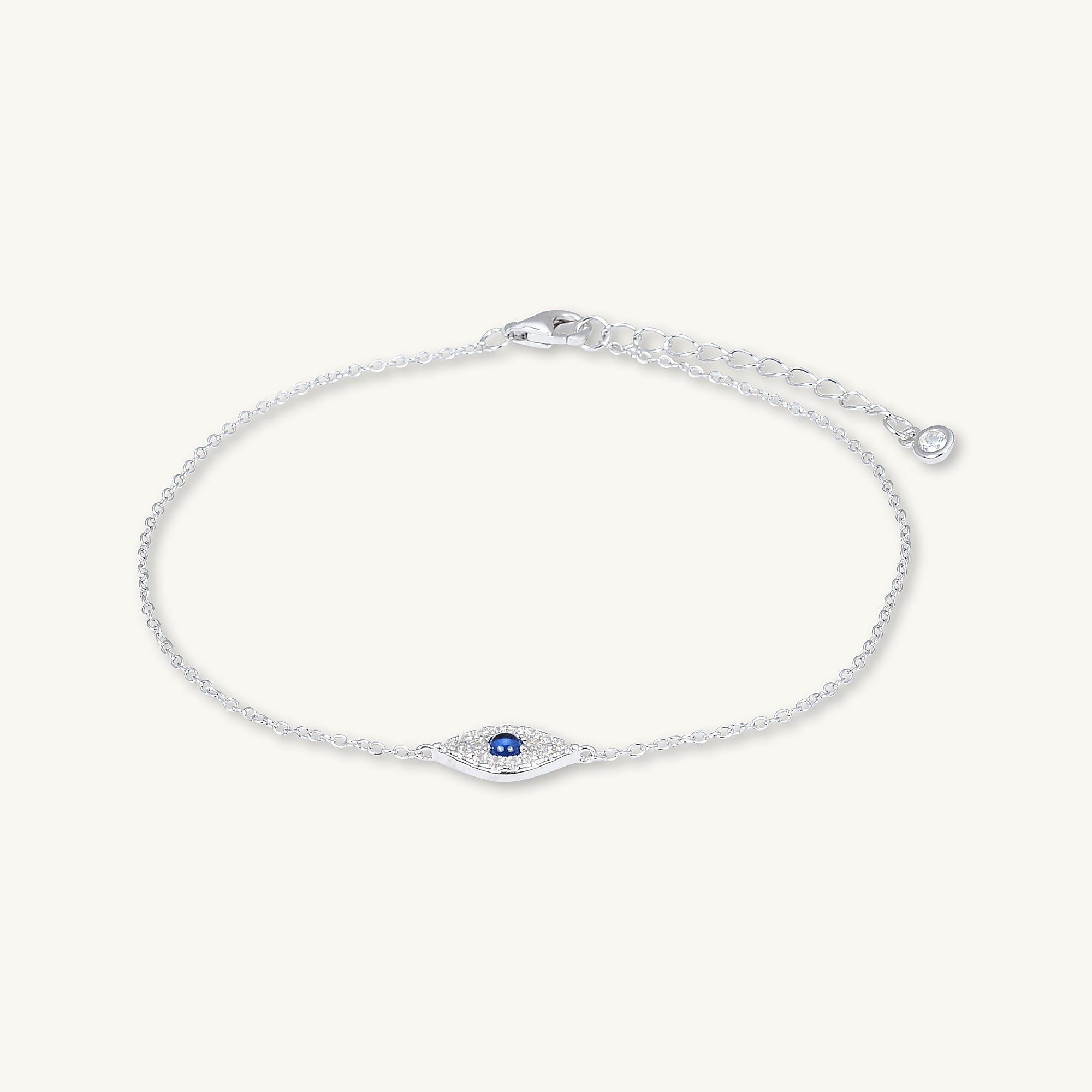 Evil Eye Pave Chain Bracelet - Camile & Stone