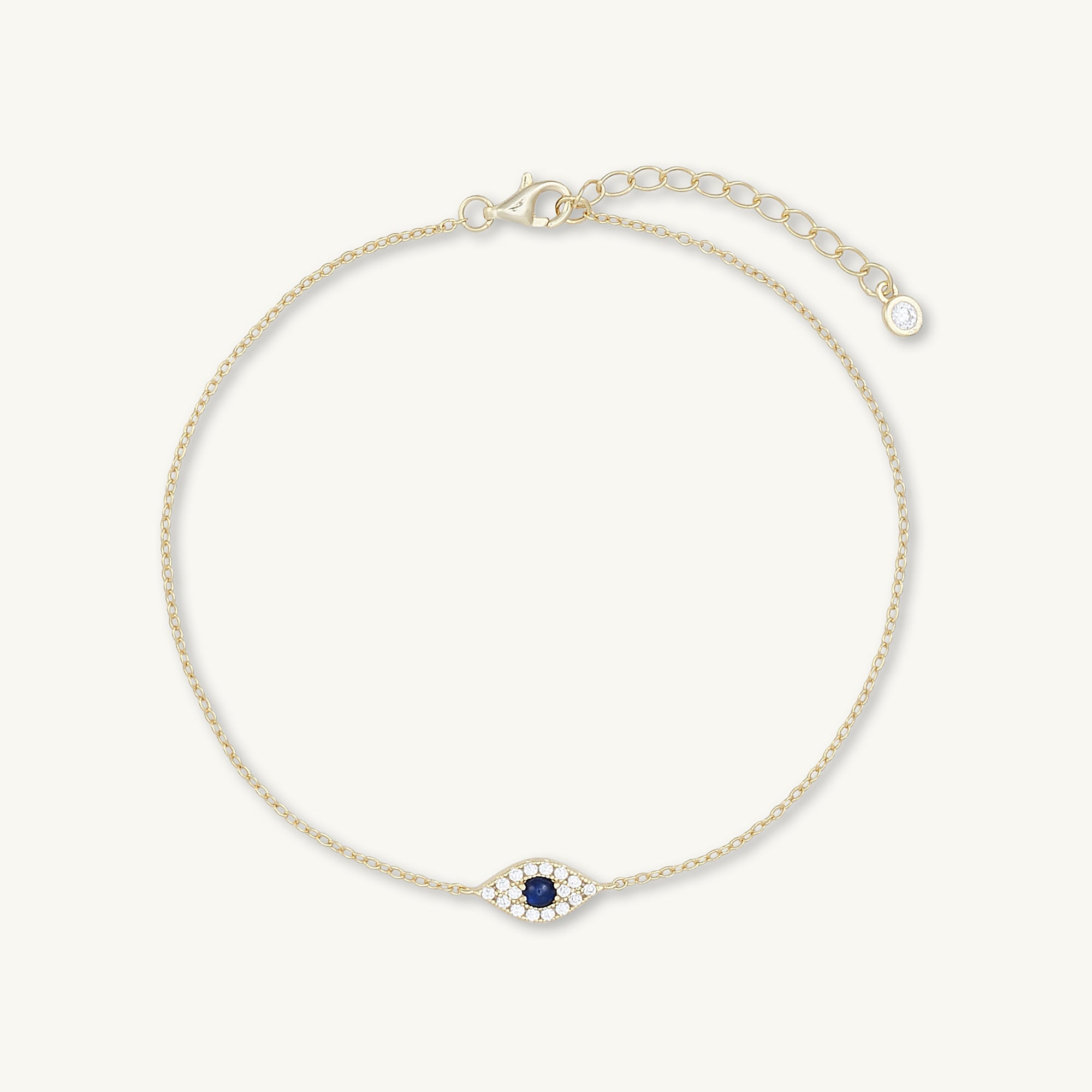 Evil Eye Pave Chain Bracelet - Camile & Stone