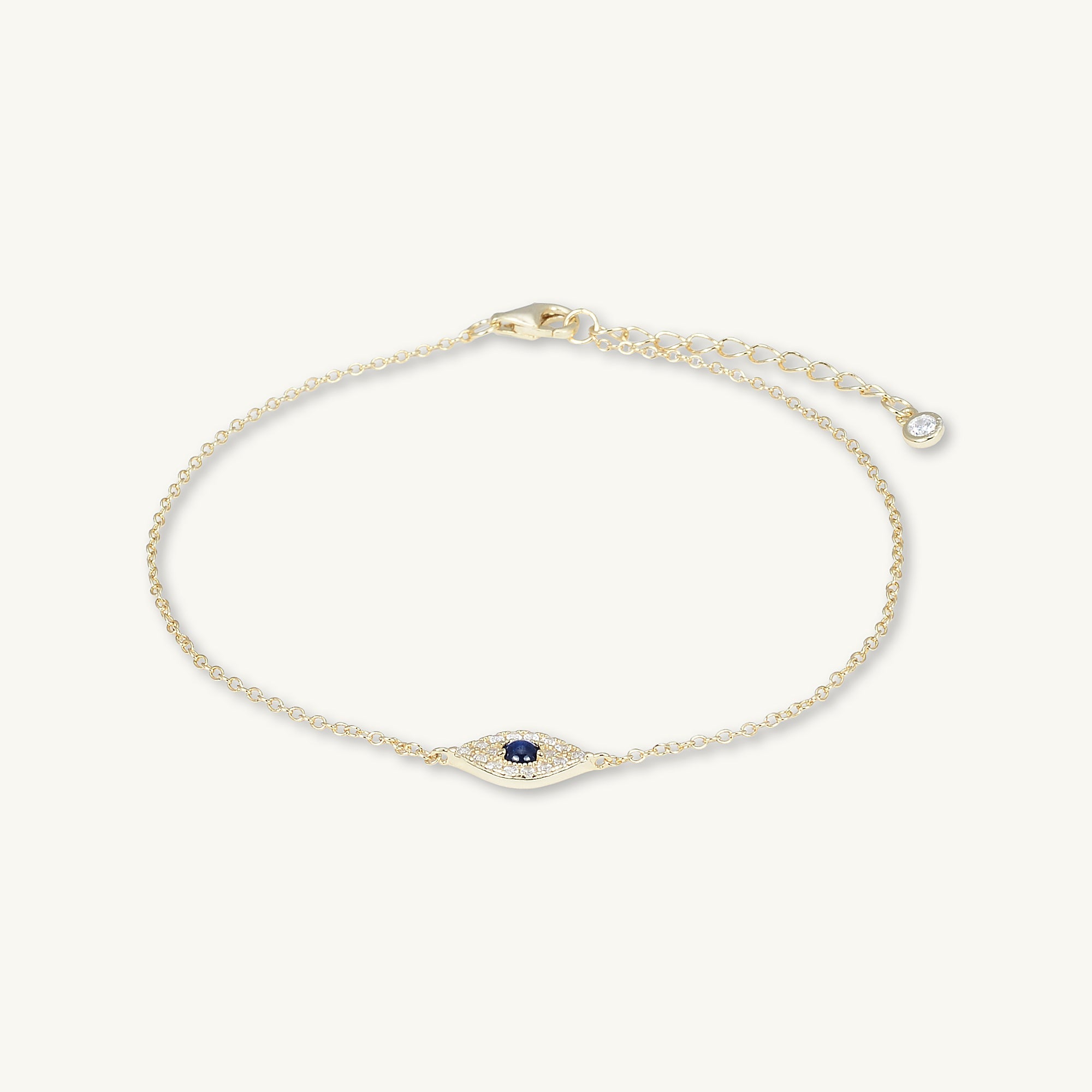 Evil Eye Pave Chain Bracelet - Camile & Stone