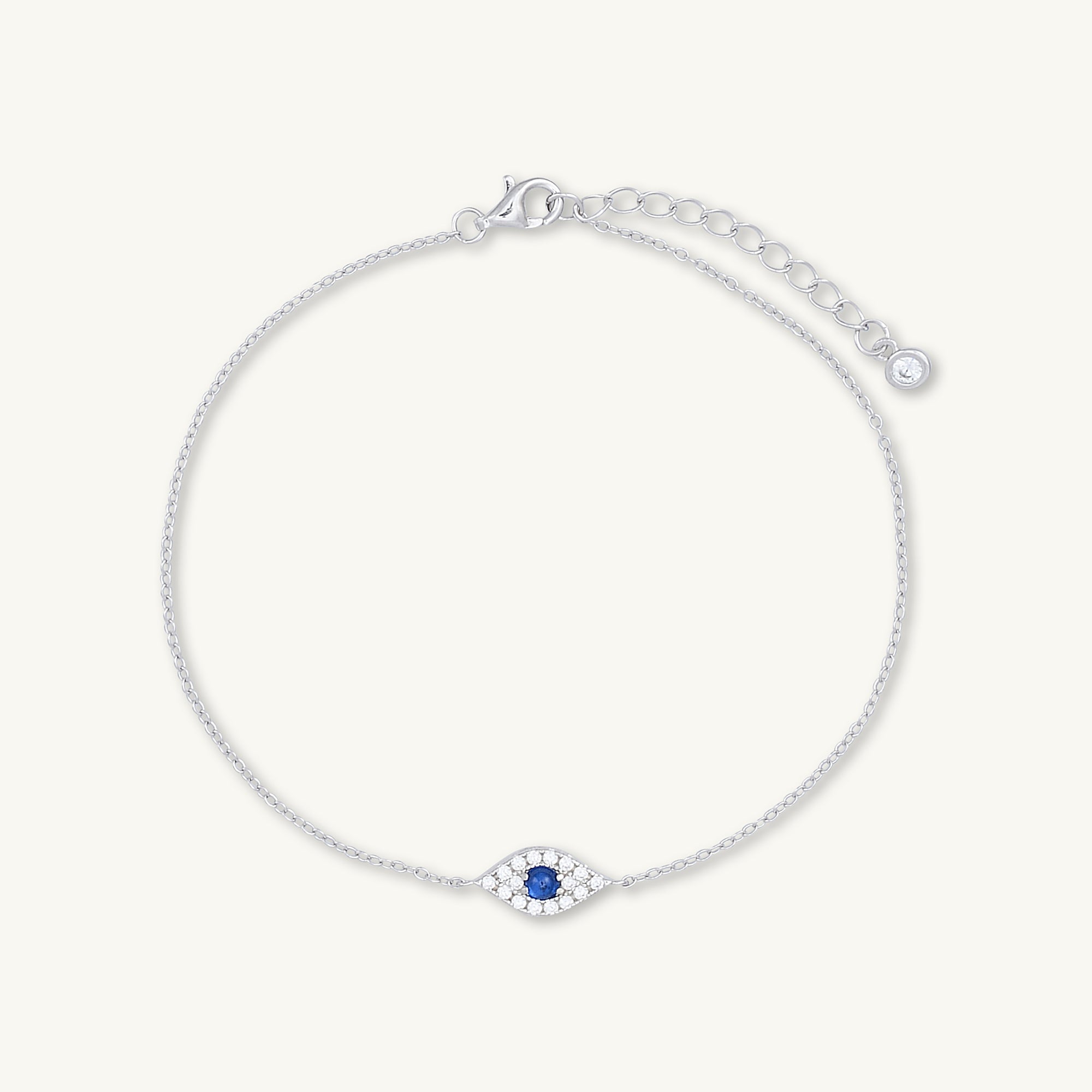 Evil Eye Pave Chain Bracelet - Camile & Stone