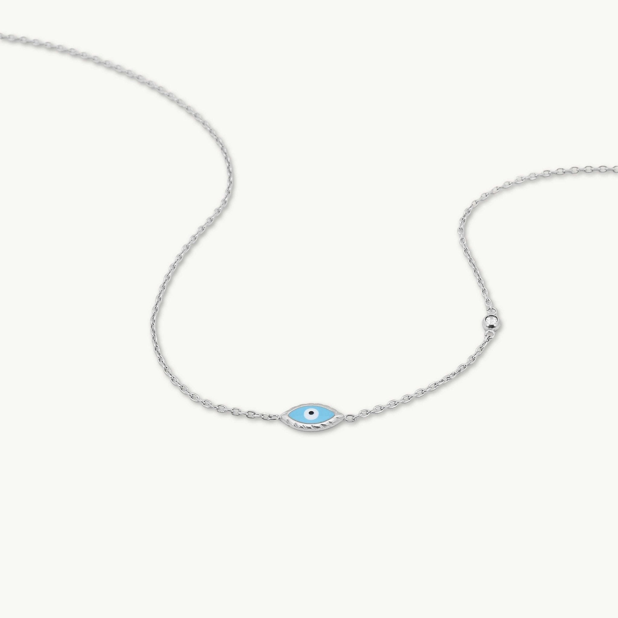 Evil Eye Turquoise Solitaire Necklace - Camile & Stone