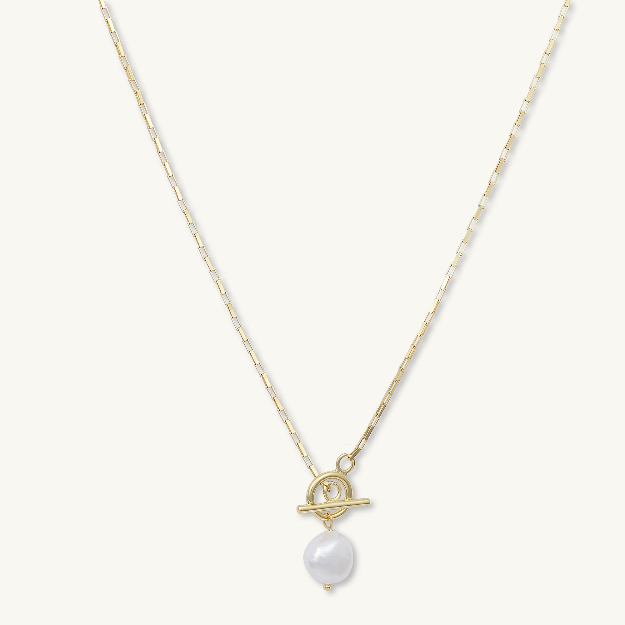 Freshwater Pearl Statement Toggle Necklace - Camile & Stone