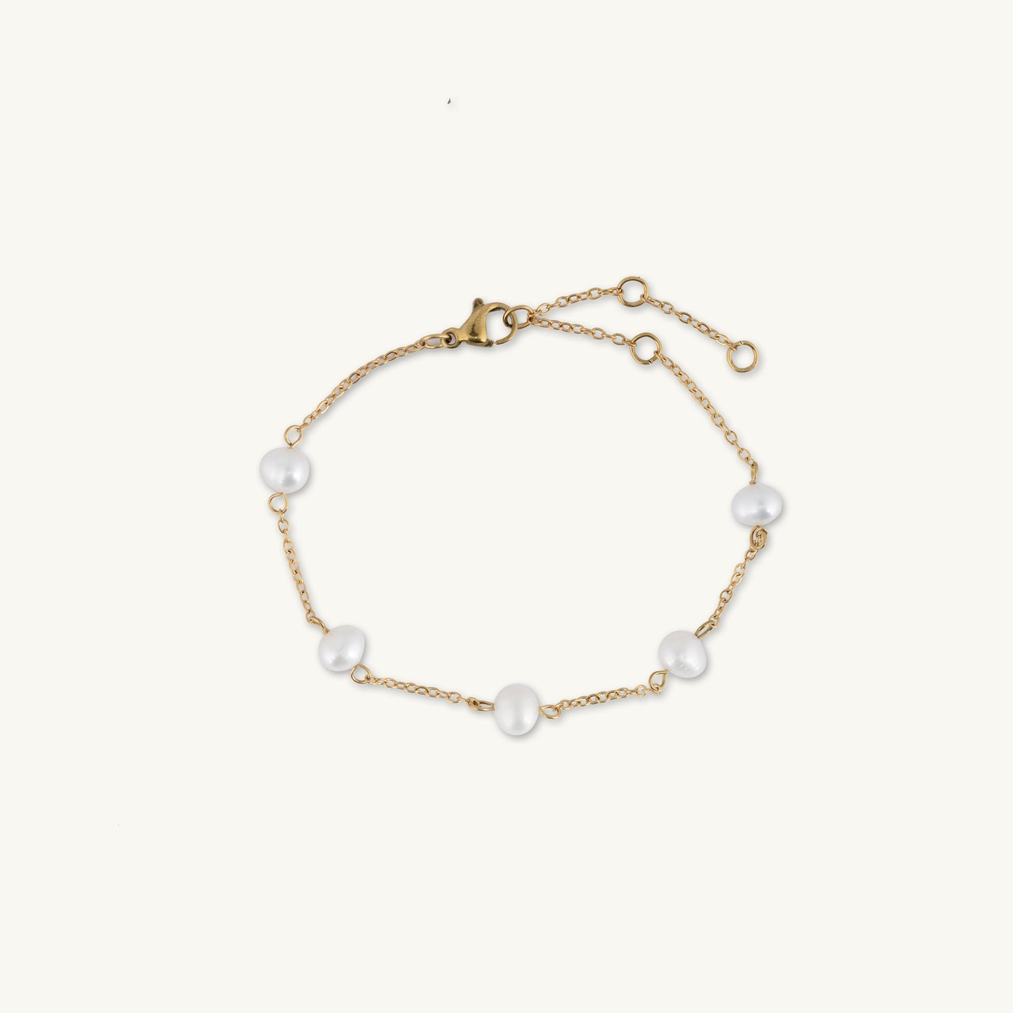 Freshwater Pearl Station Bracelet - Camile & Stone