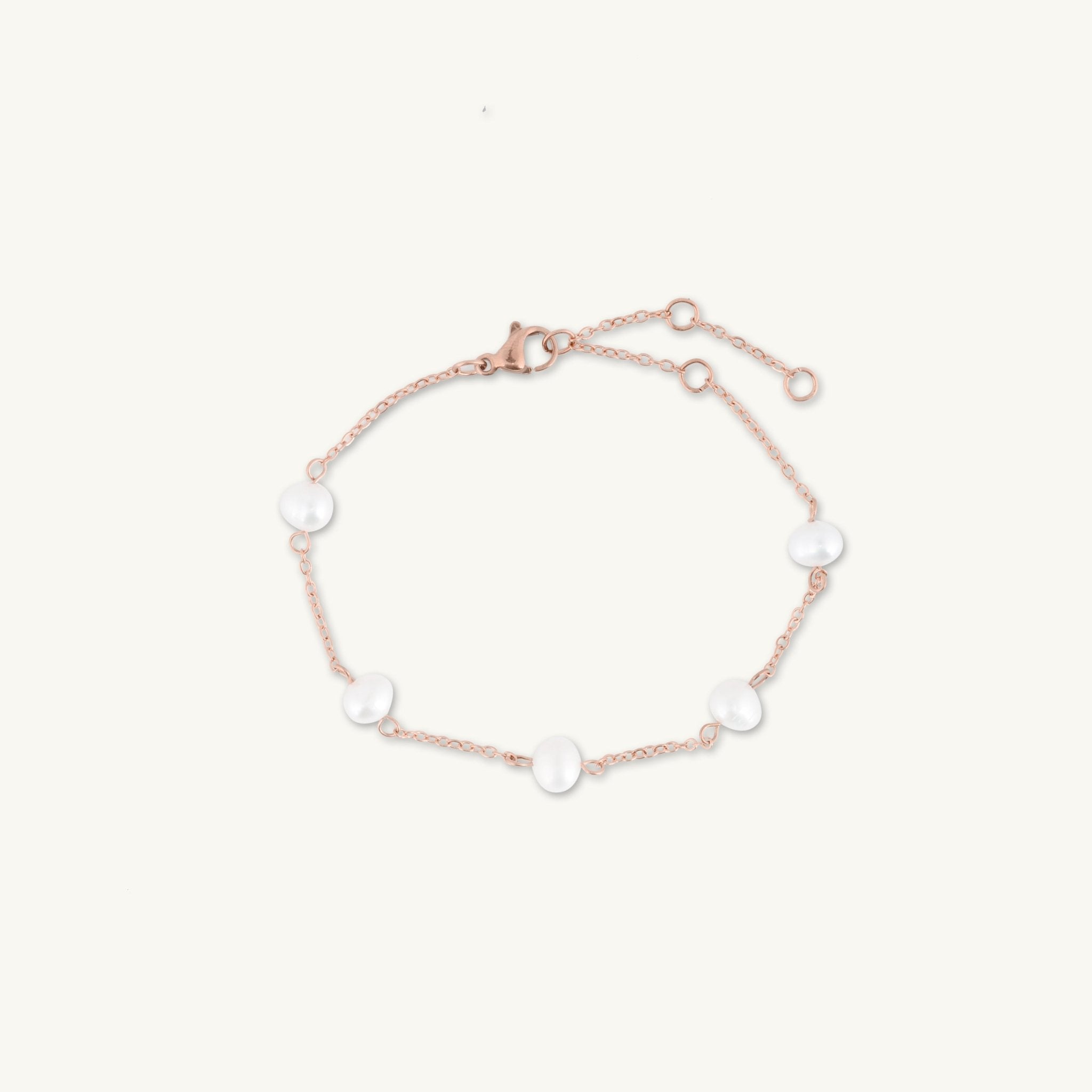 Freshwater Pearl Station Bracelet - Camile & Stone
