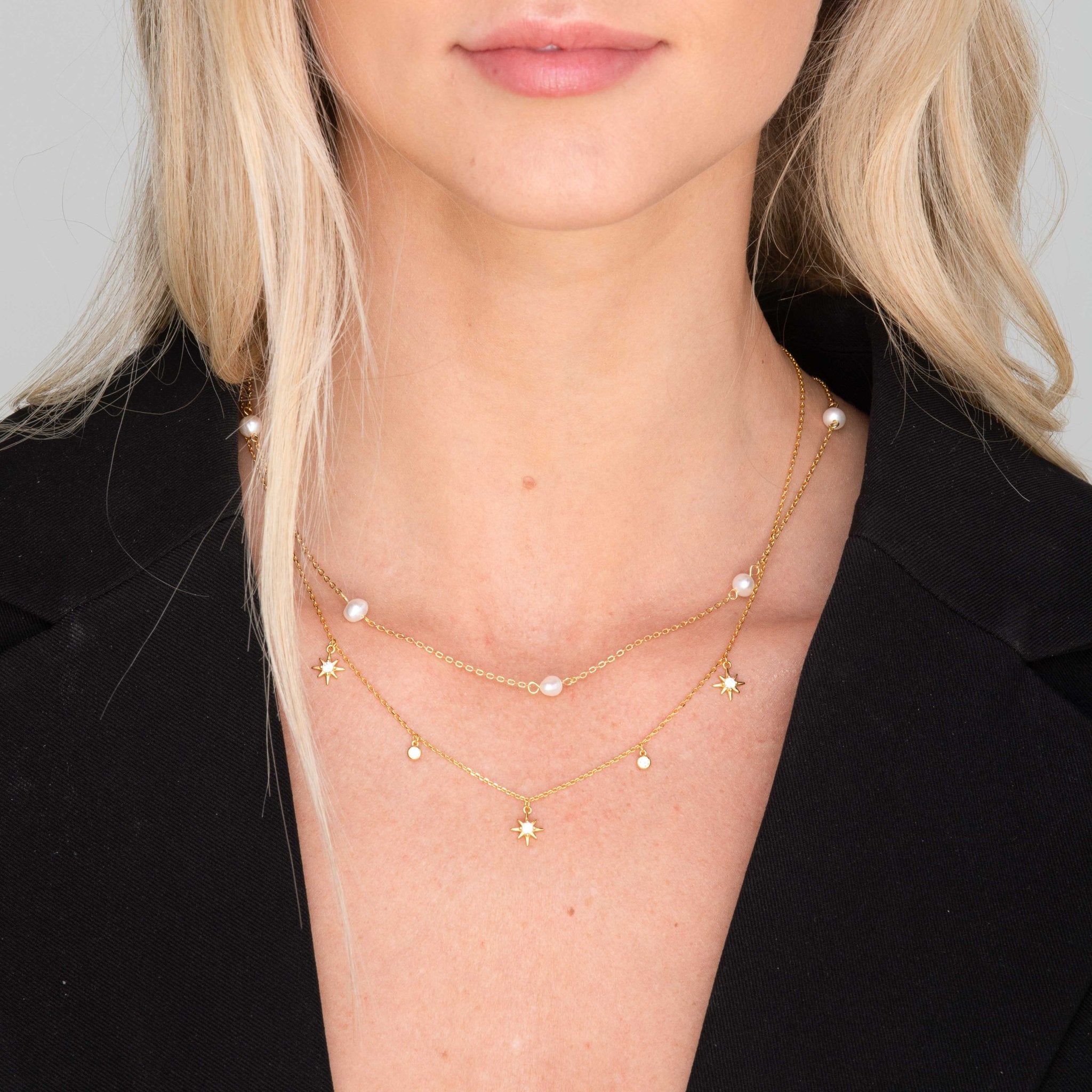 Freshwater Pearl Station Necklace - Camile & Stone