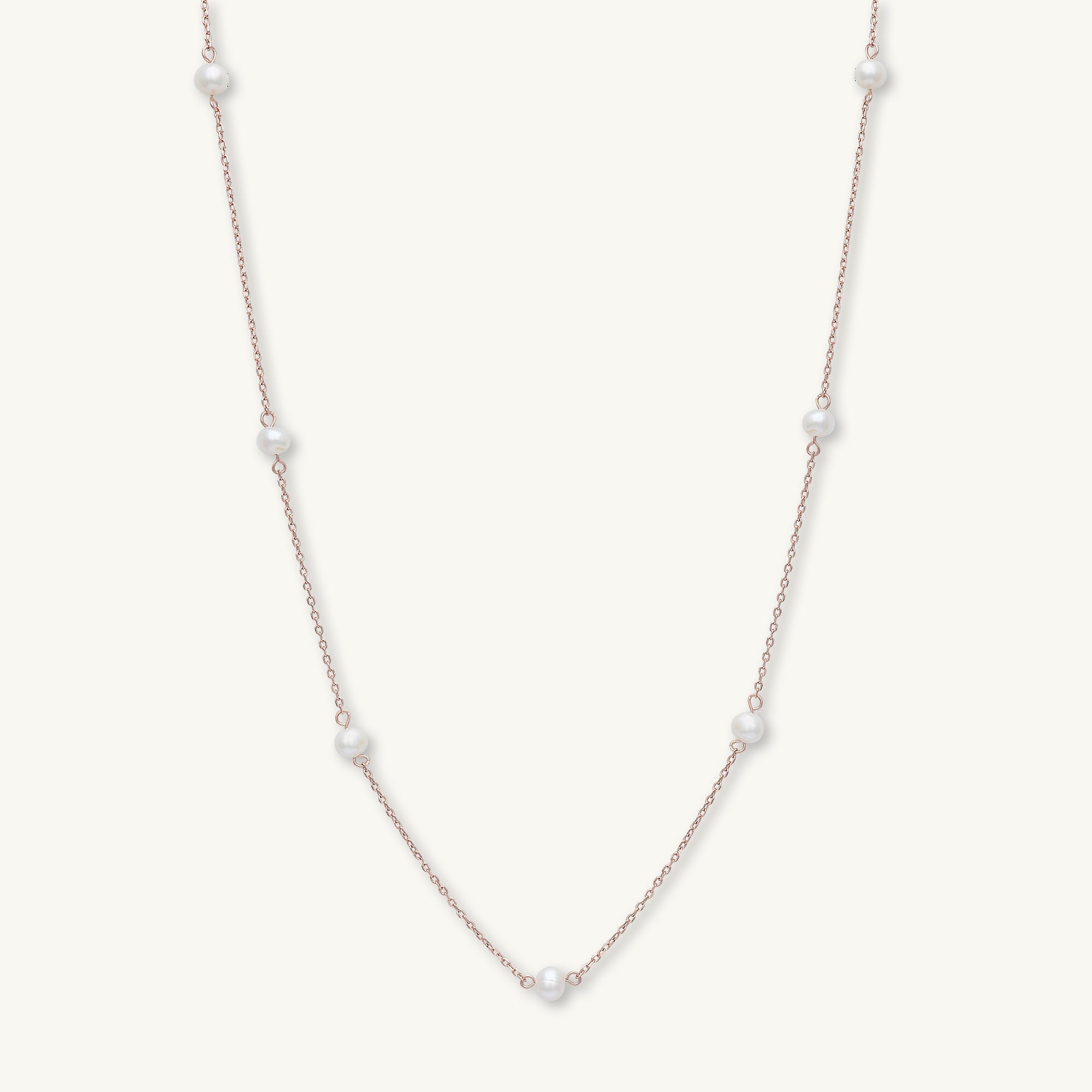 Freshwater Pearl Station Necklace - Camile & Stone
