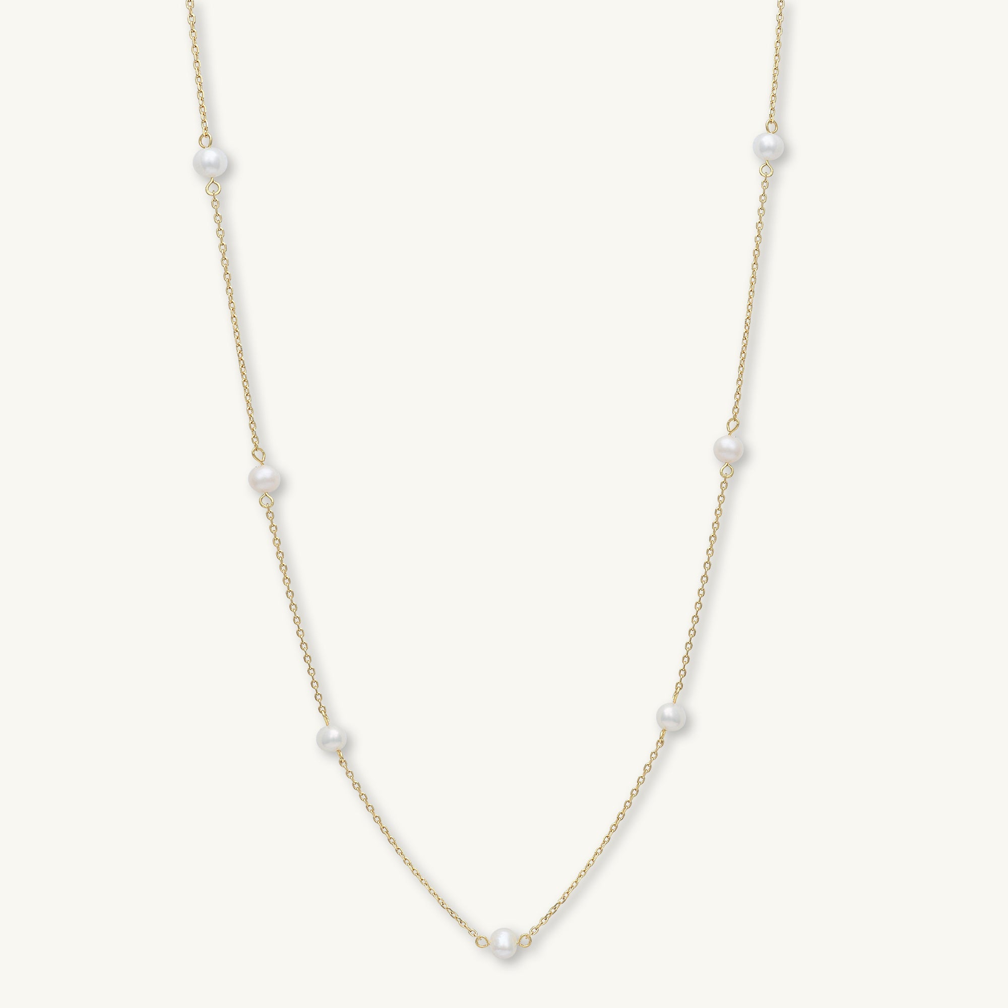 Freshwater Pearl Station Necklace - Camile & Stone