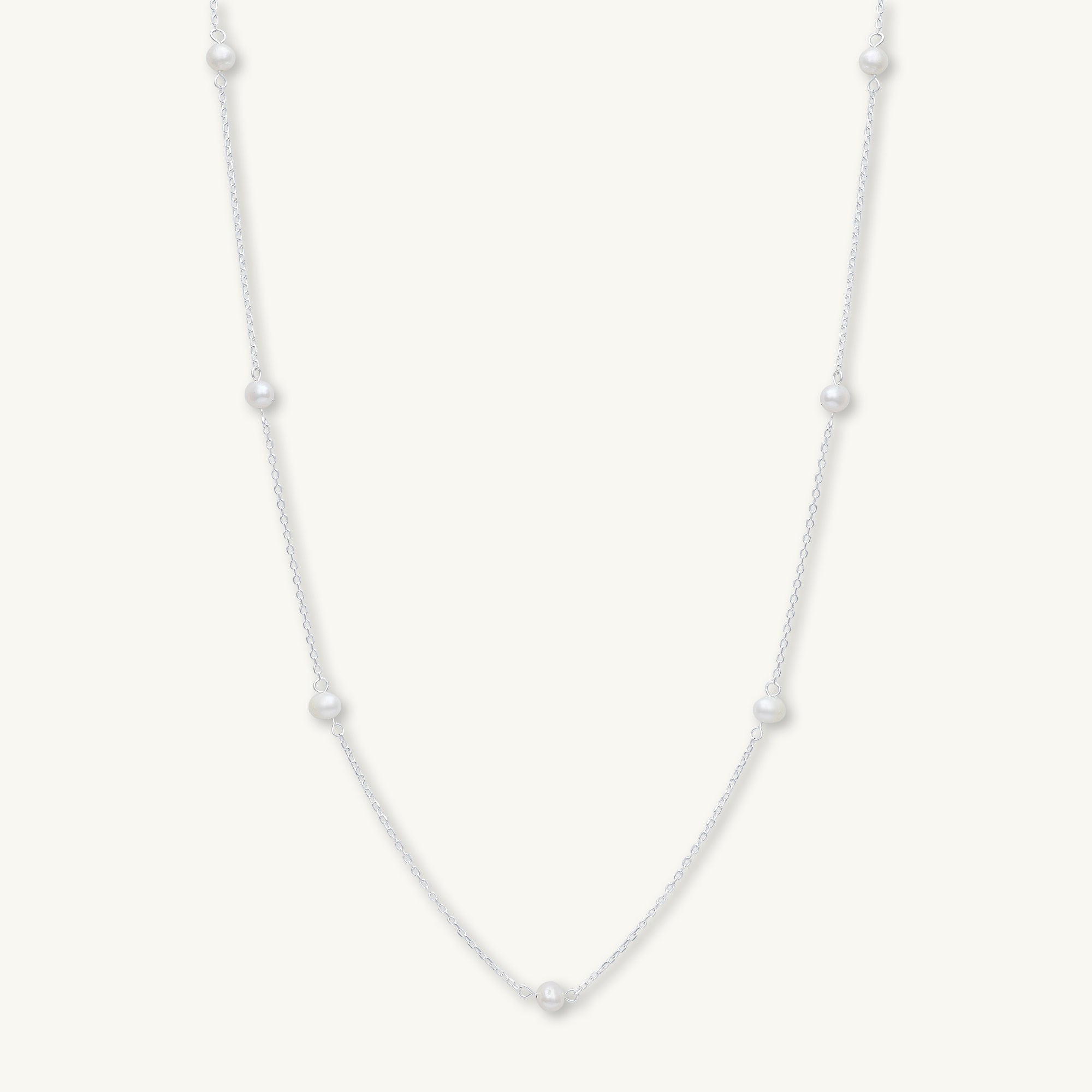 Freshwater Pearl Station Necklace - Camile & Stone