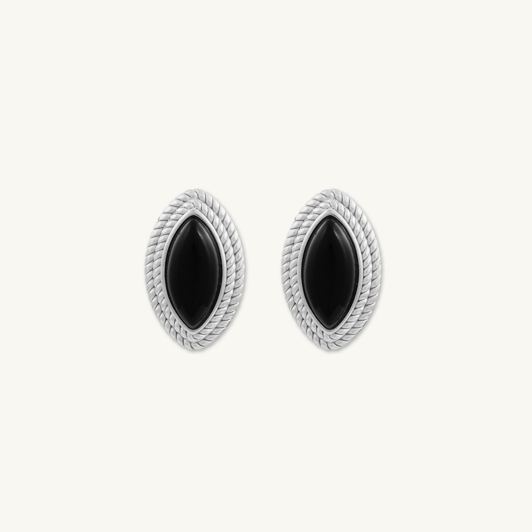 Freya Vintage Black Onyx Earrings - Camile & Stone