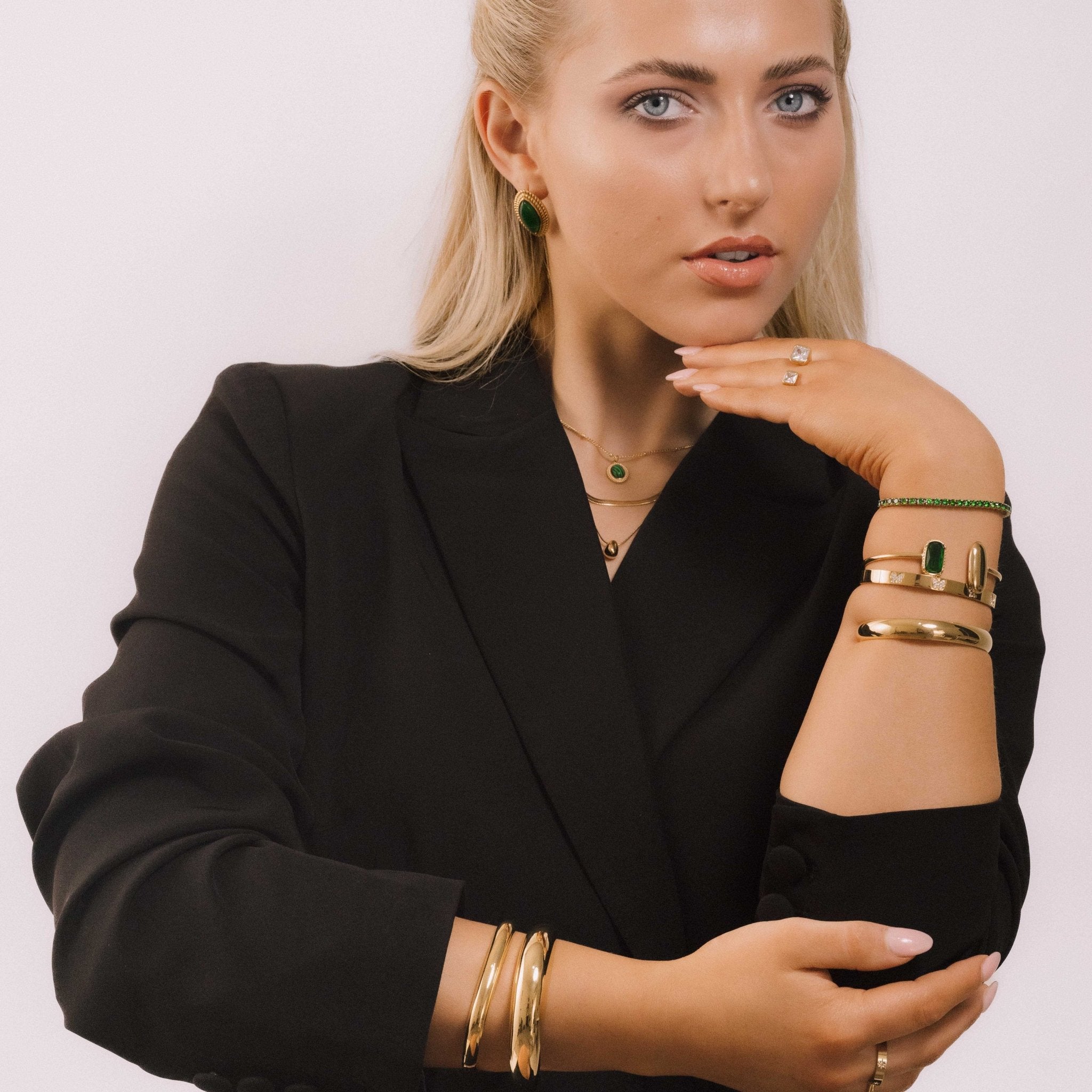 Freya Vintage Black Onyx Earrings - Camile & Stone