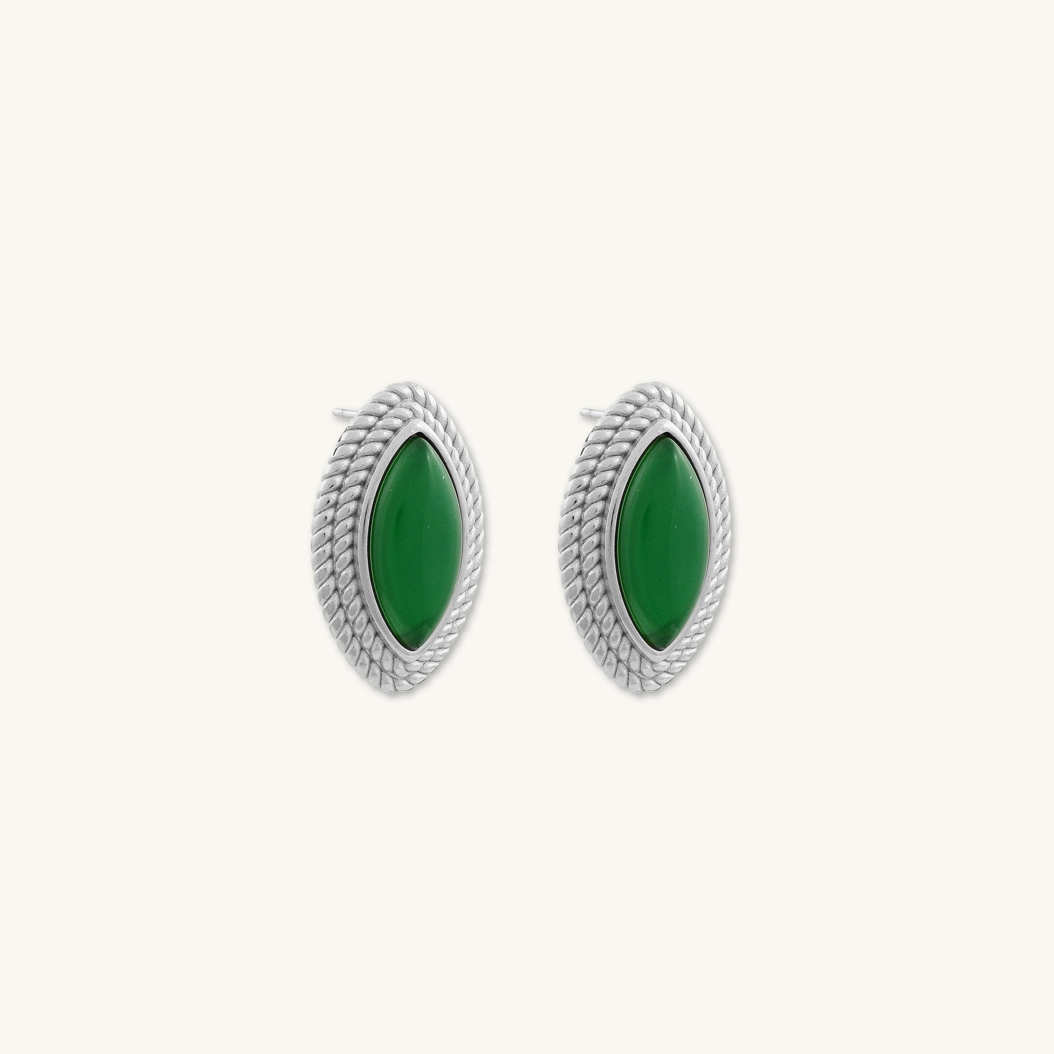 Freya Vintage Emerald Earrings - Camile & Stone