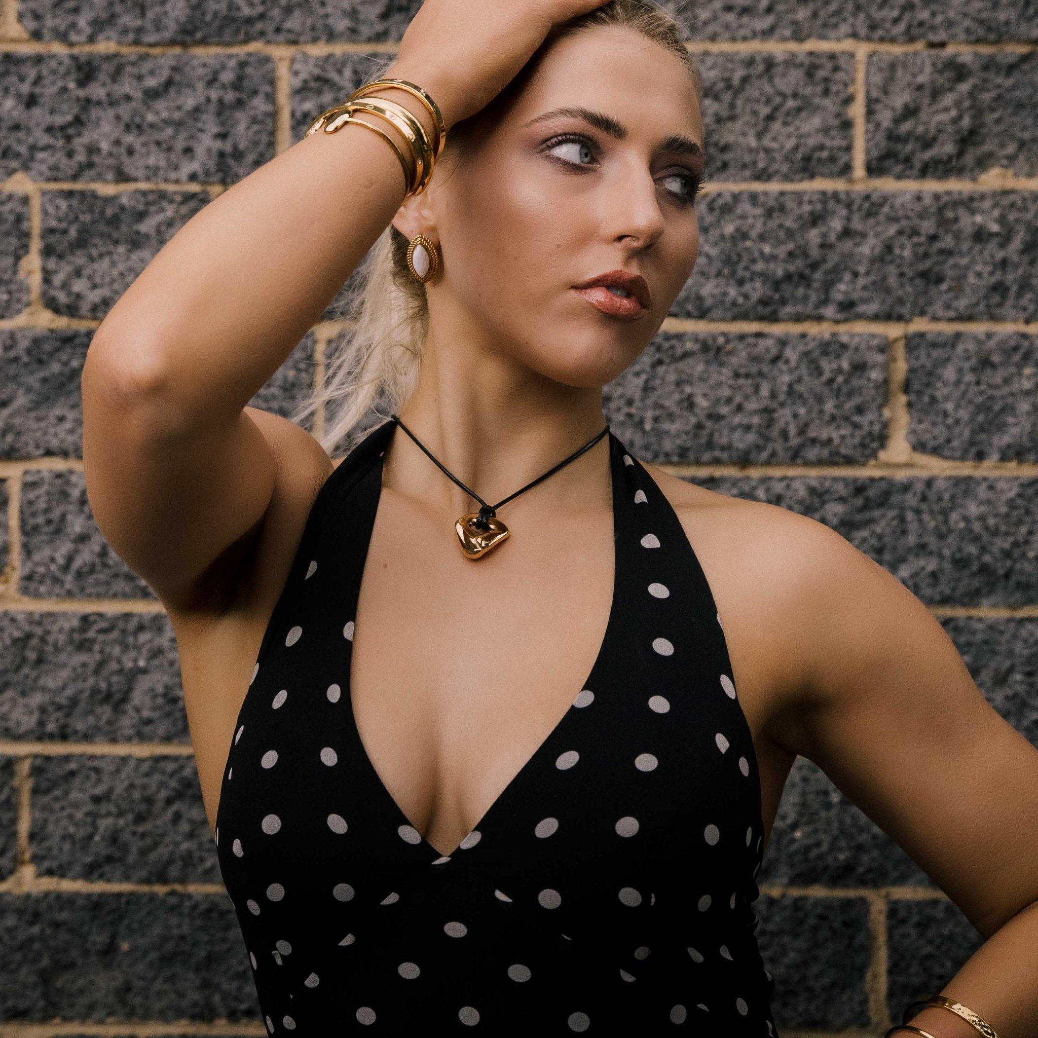 Gia Circle Cord Necklace - Camile & Stone