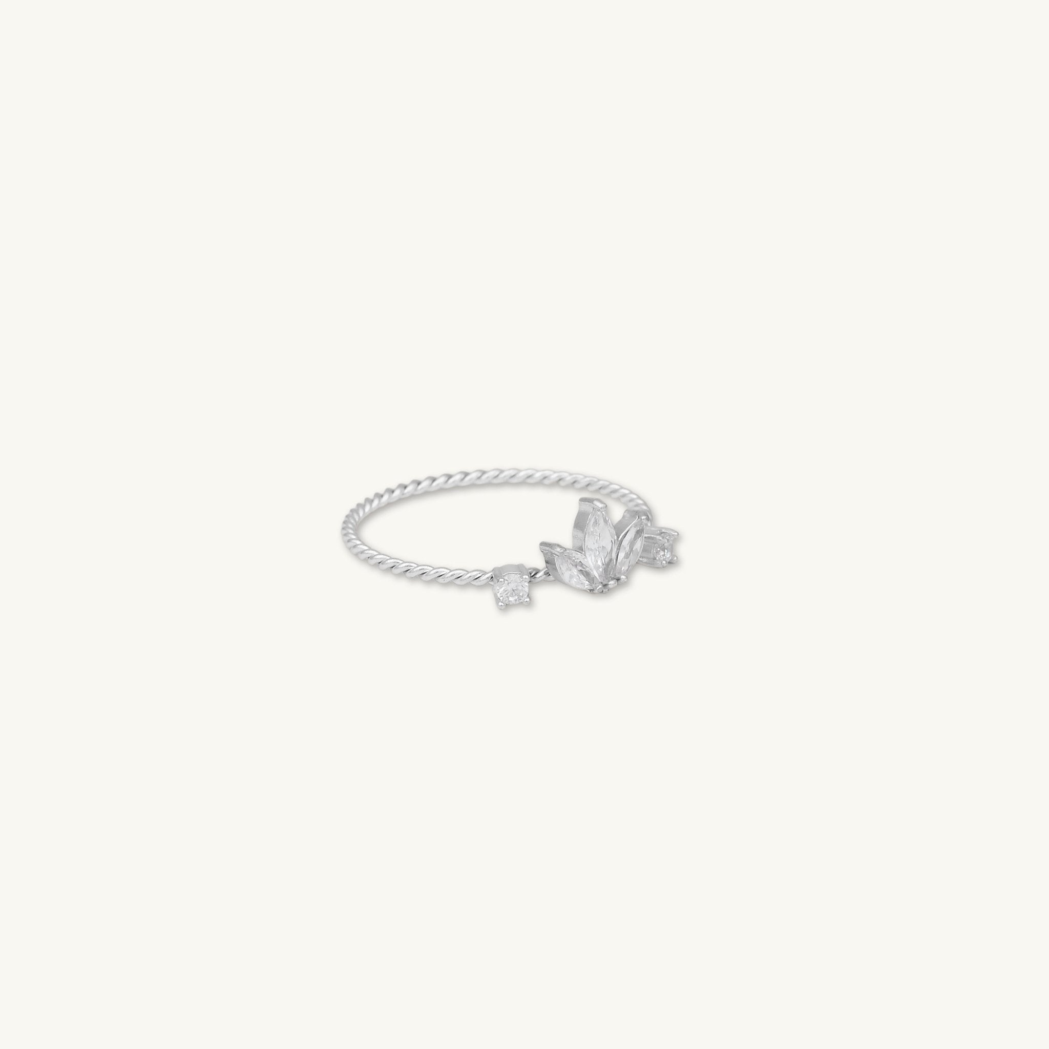 Growth Lotus Twist Ring - Camile & Stone