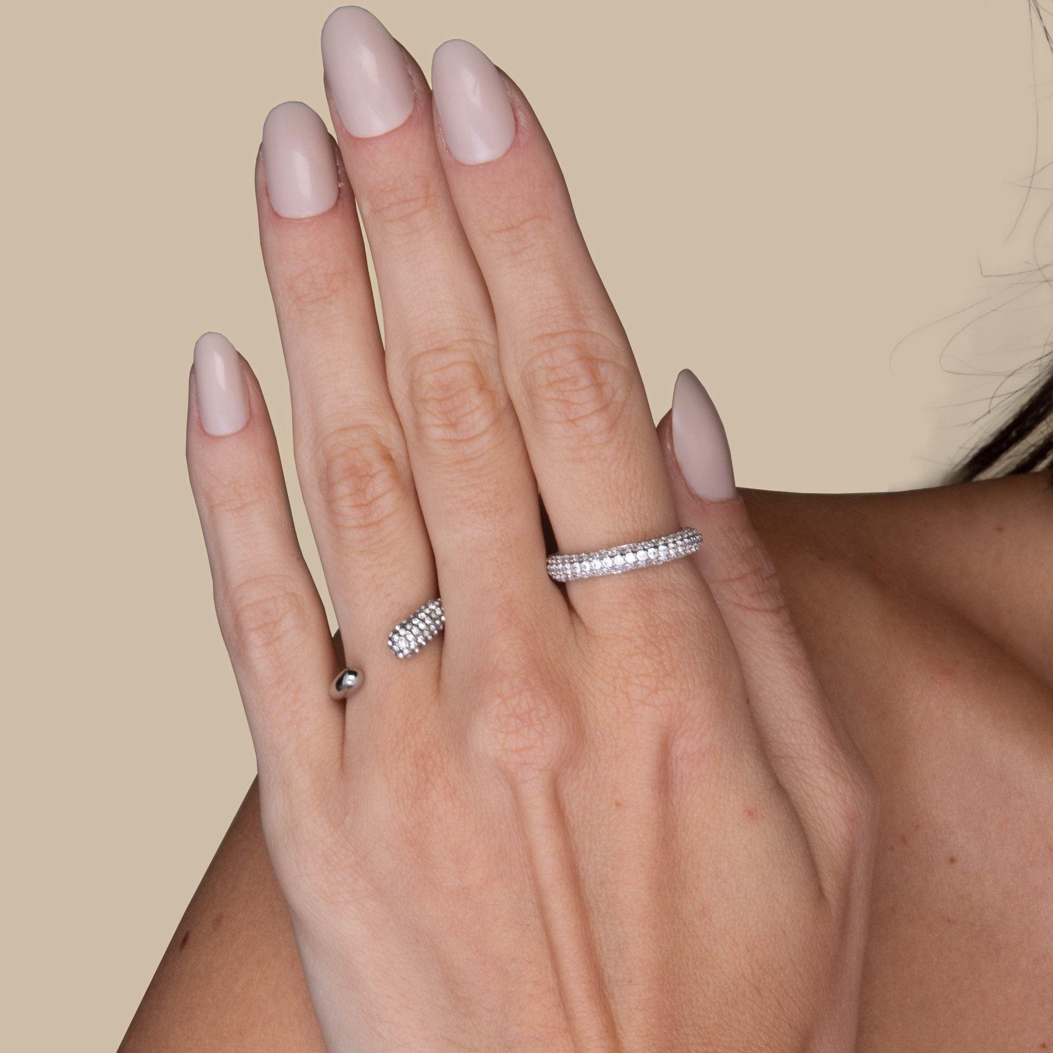 Hailey Pave Crystal Ring - Camile & Stone