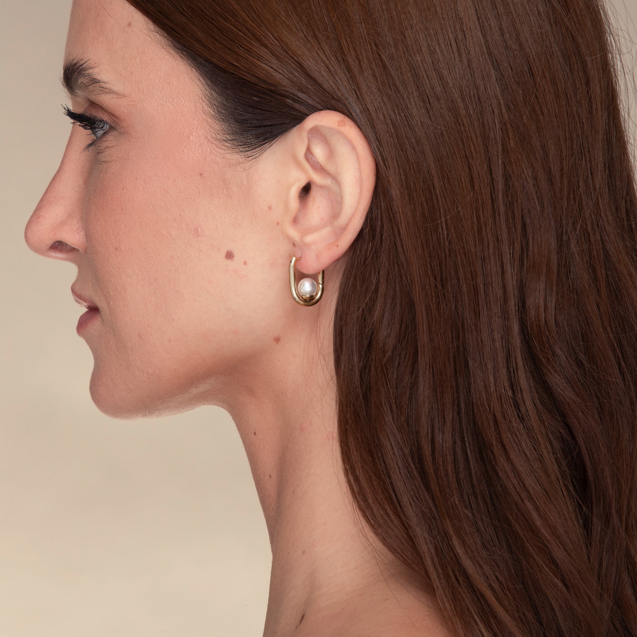 Harper Pearl Hoop Earrings - Camile & Stone