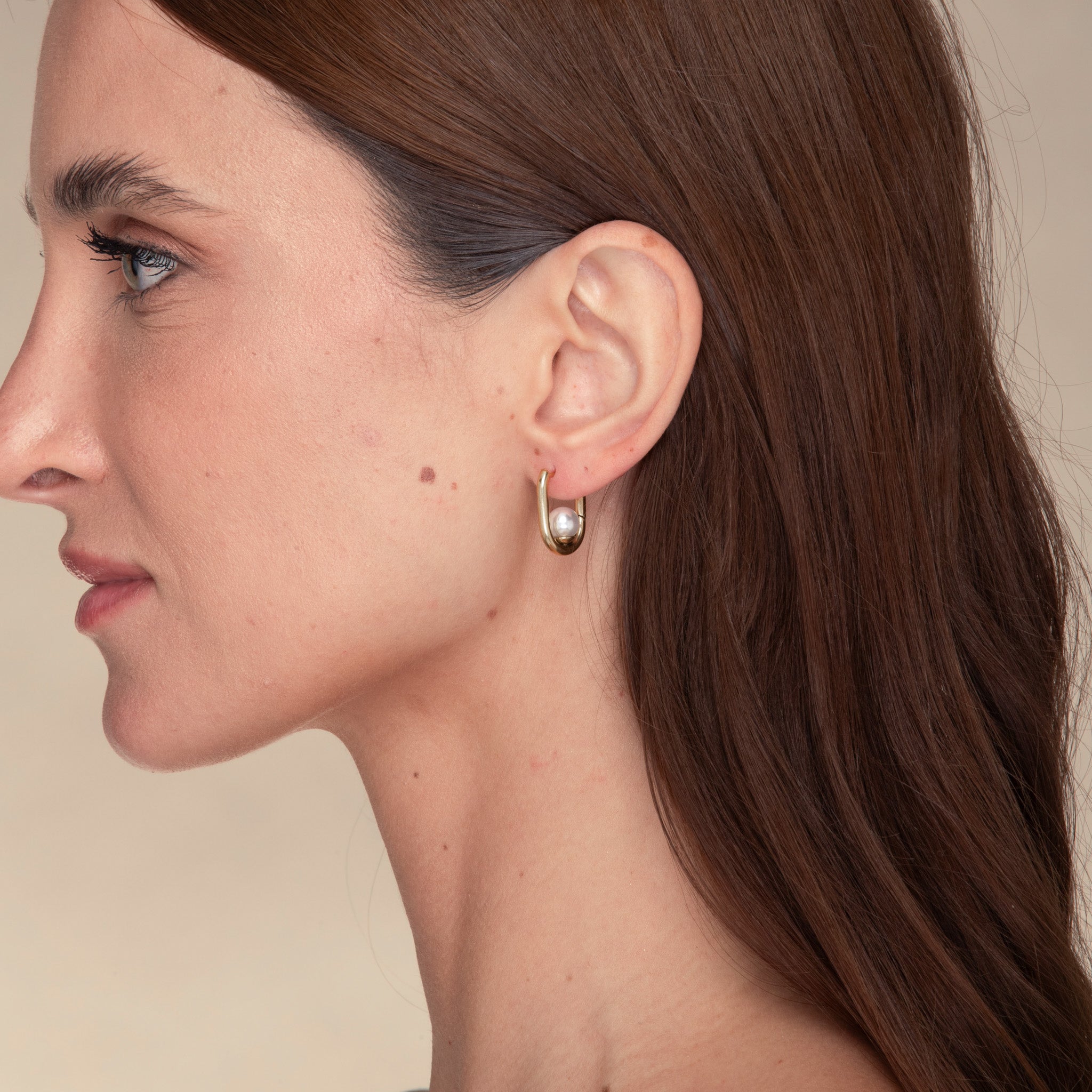 Harper Pearl Hoop Earrings - Camile & Stone