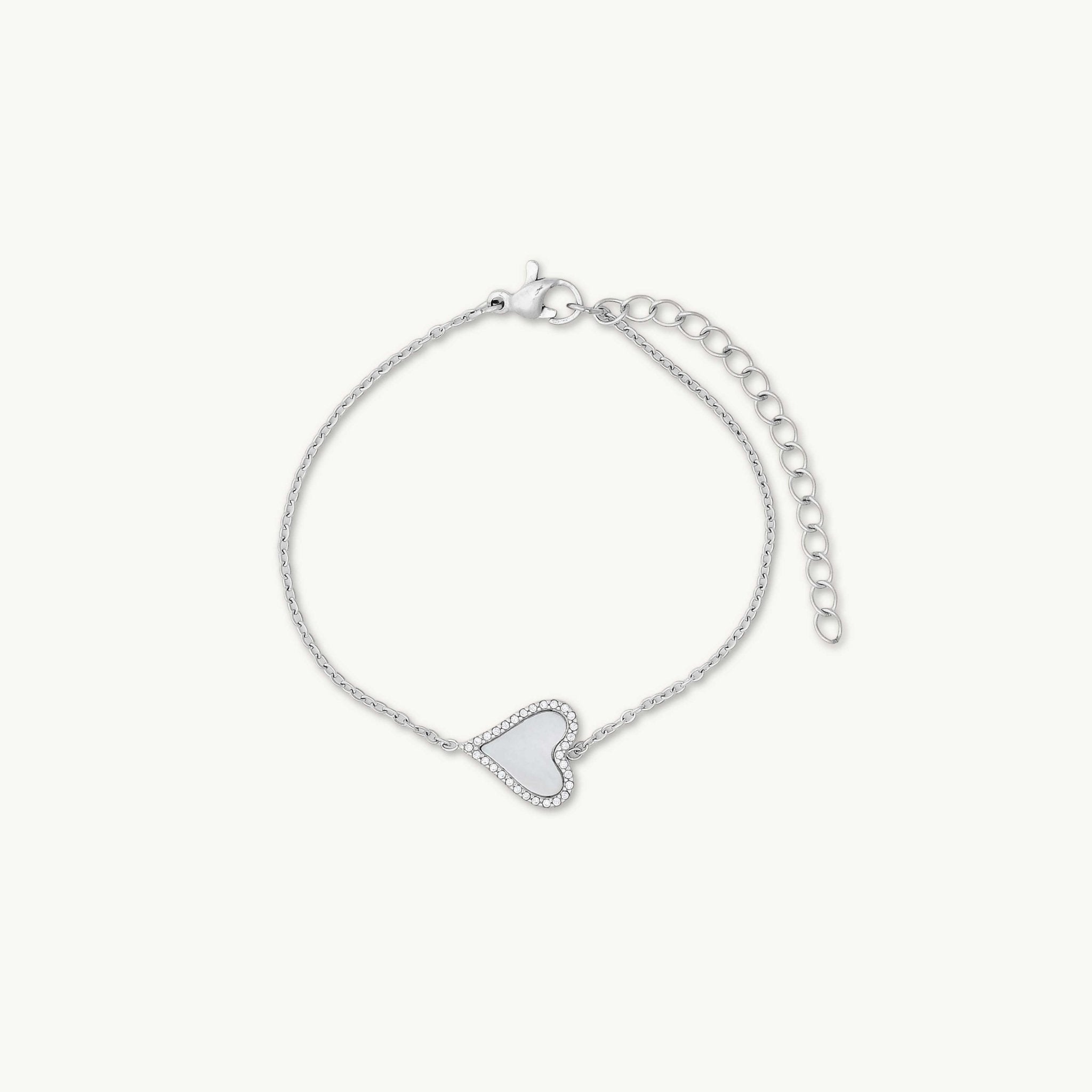 Heart Mother of Pearl Bracelet - Camile & Stone