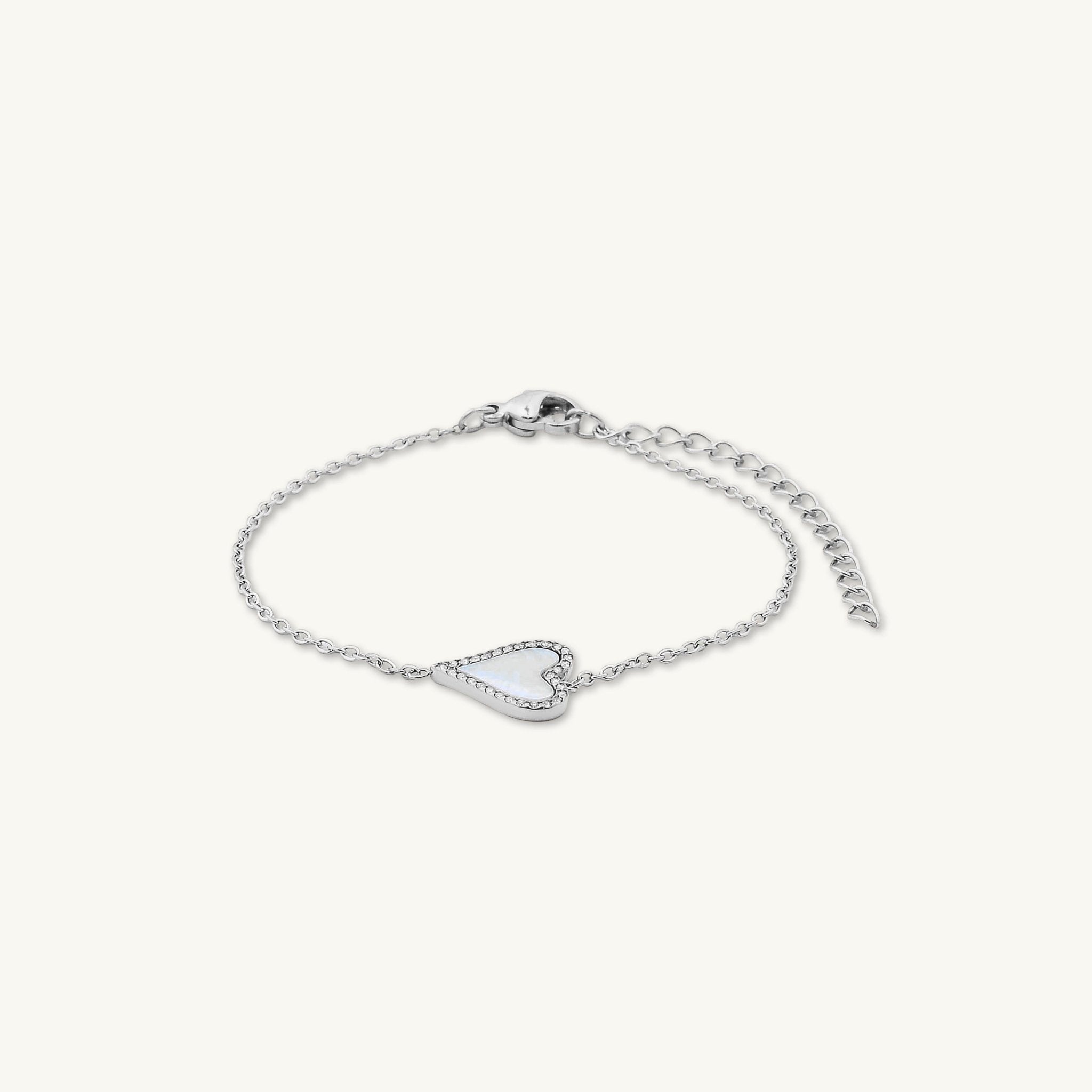 Heart Mother of Pearl Bracelet - Camile & Stone