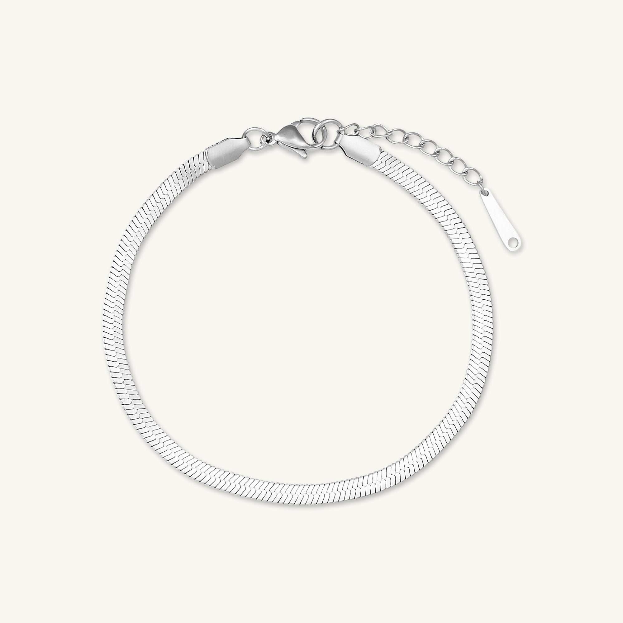 Herringbone Chain Anklet - Camile & Stone