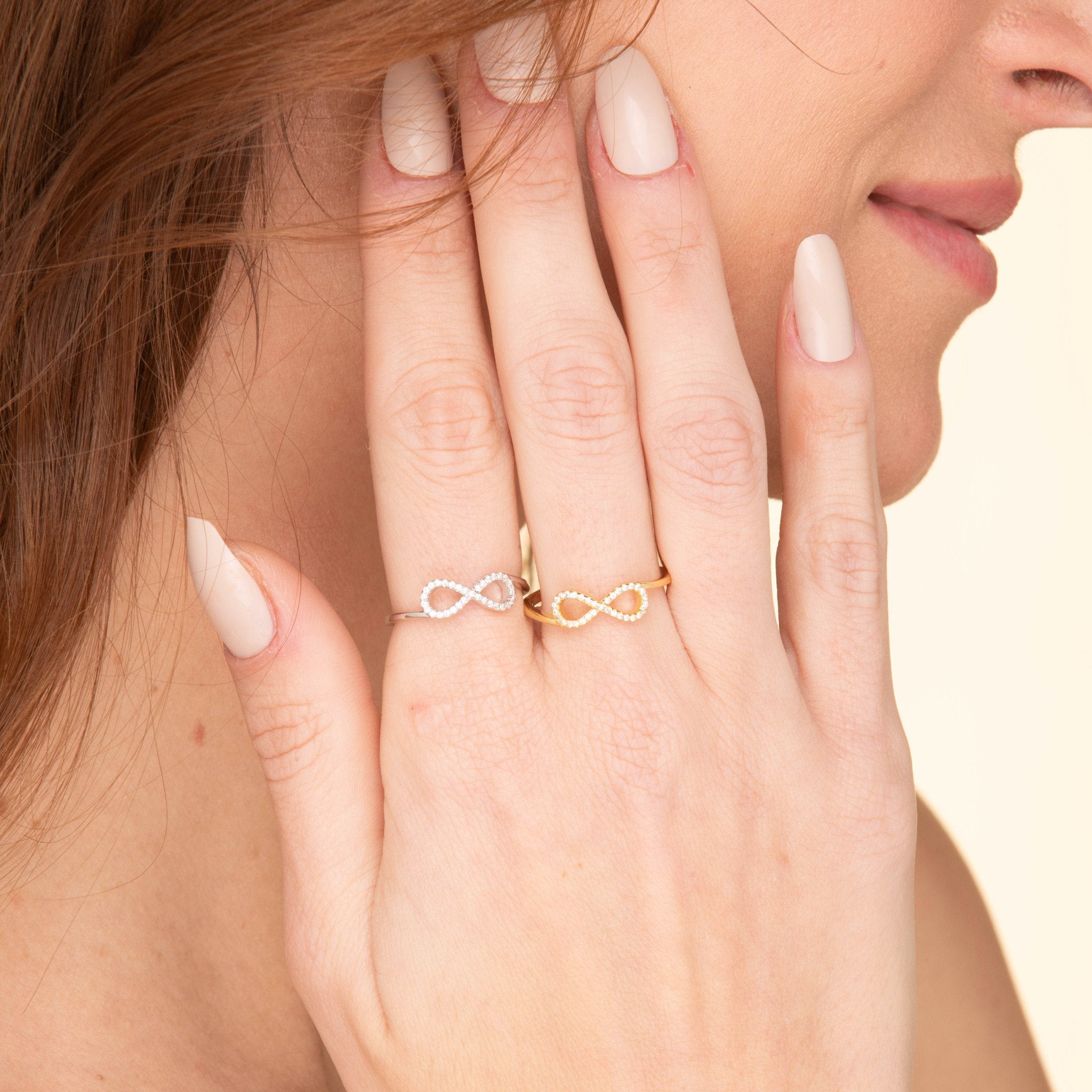 Infinity Sapphire Stacker Ring - Camile & Stone