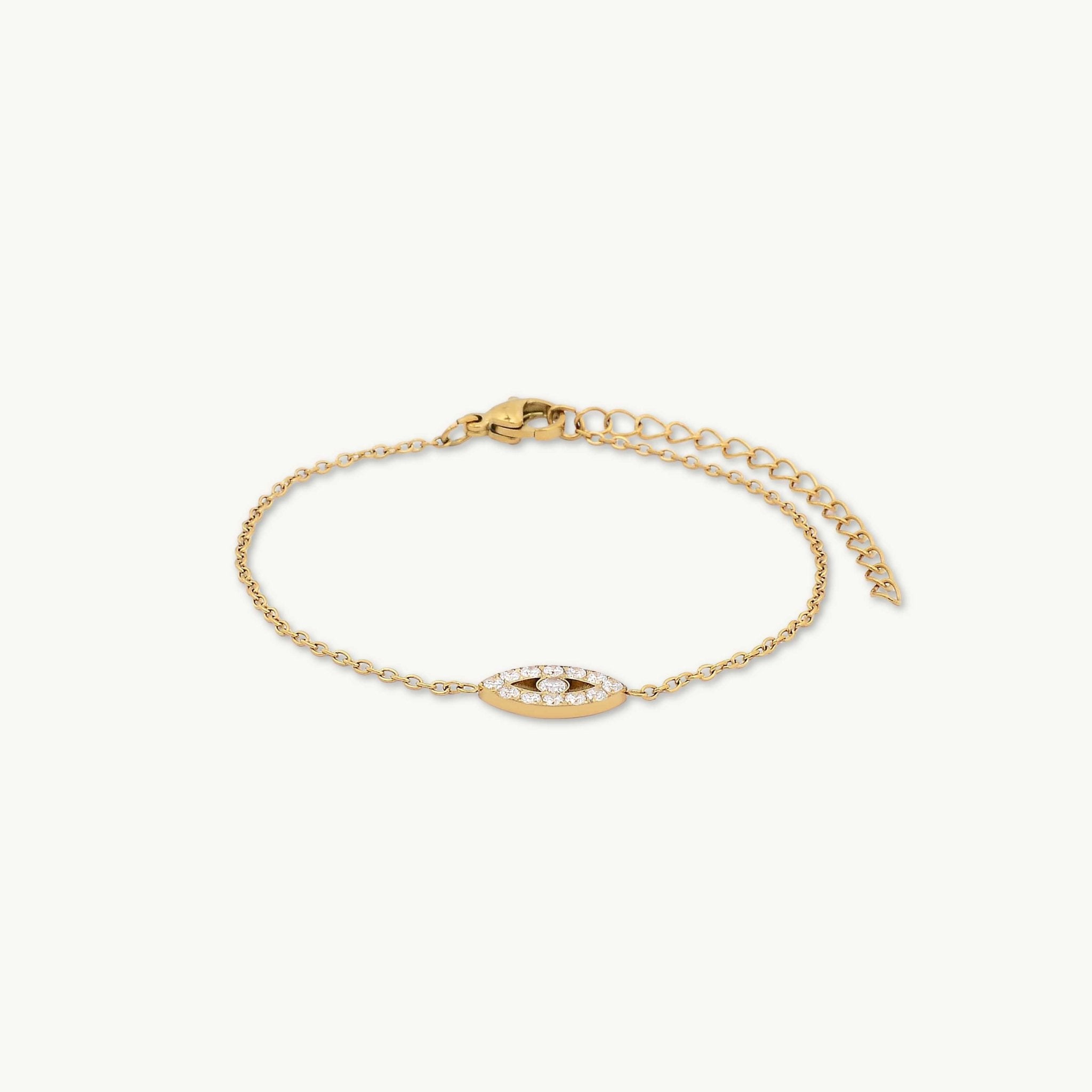 Ivy Evil Eye Sapphire Bracelet - Camile & Stone