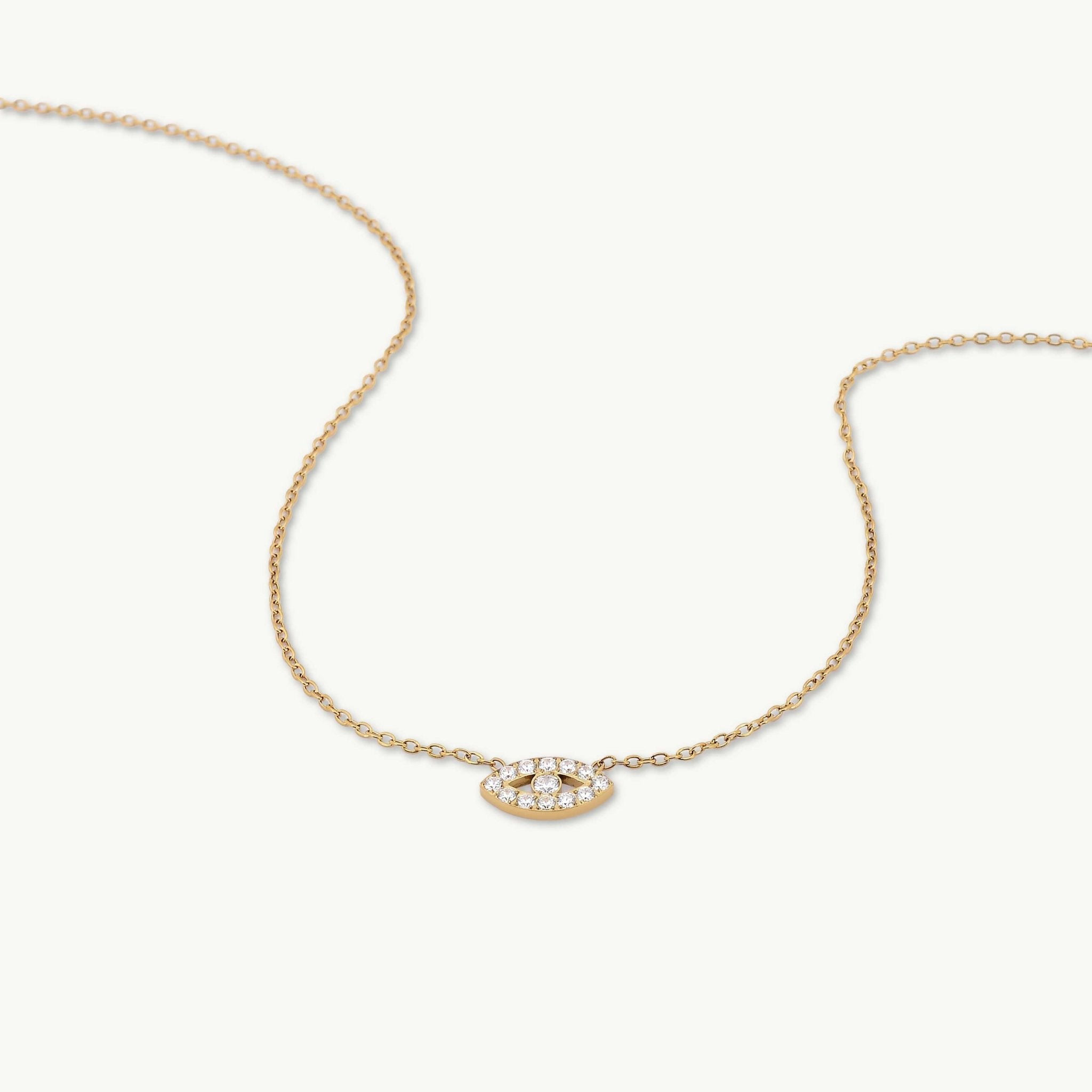 Ivy Evil Eye Sapphire Necklace - Camile & Stone