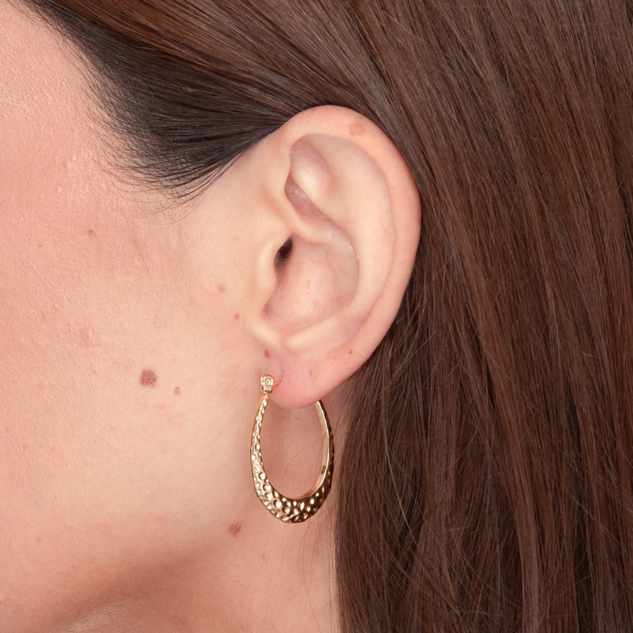 Ivy Molten Hoop Earrings - Camile & Stone