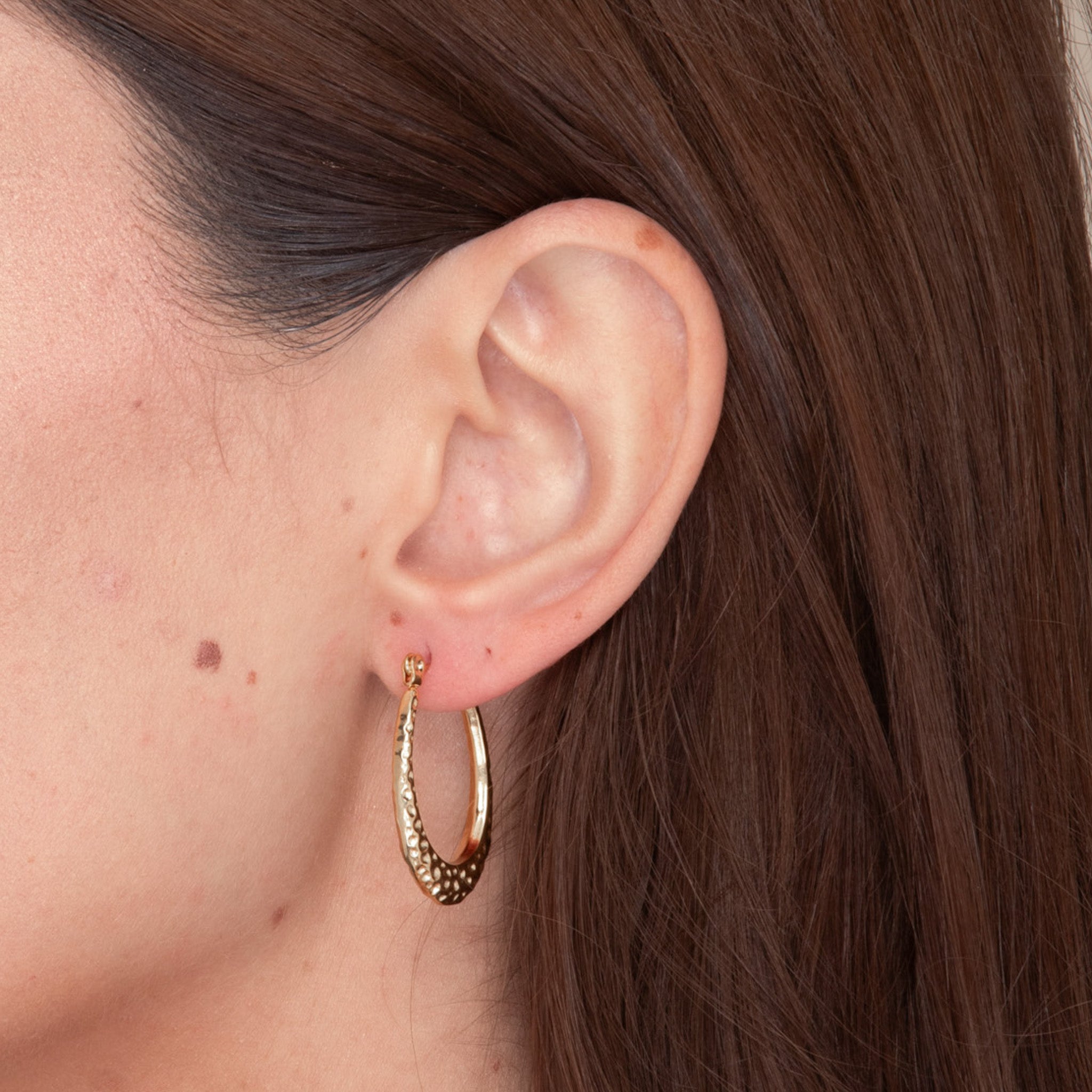 Ivy Molten Hoop Earrings - Camile & Stone