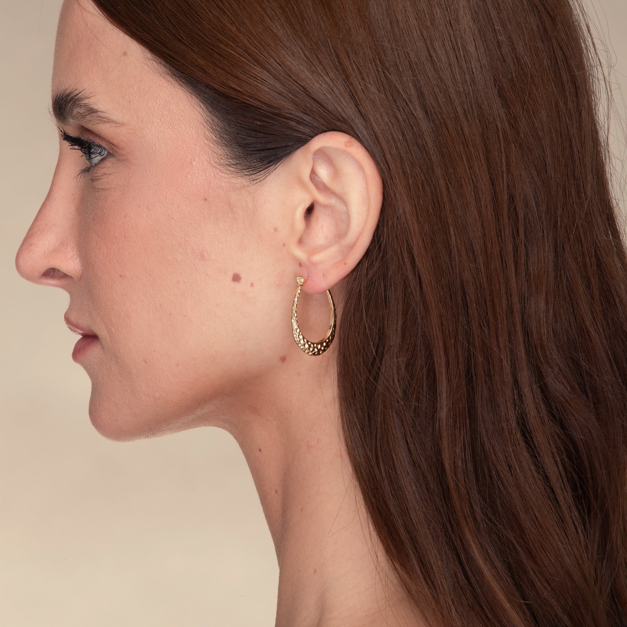 Ivy Molten Hoop Earrings - Camile & Stone