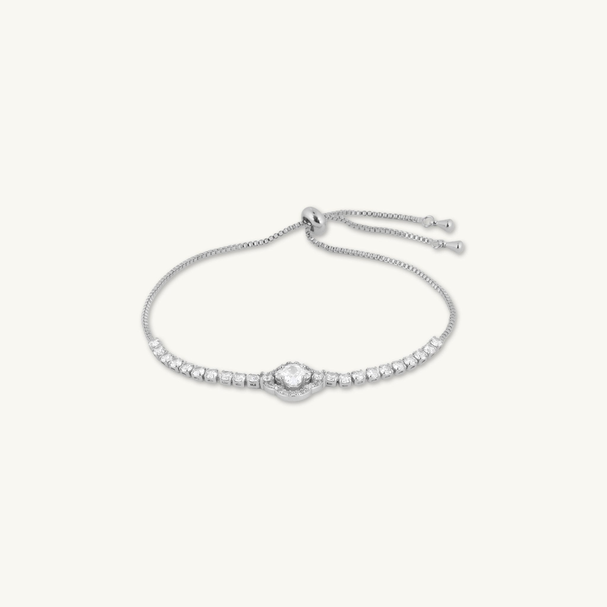 Jannah Clover Tennis Chain Bracelet - Camile & Stone
