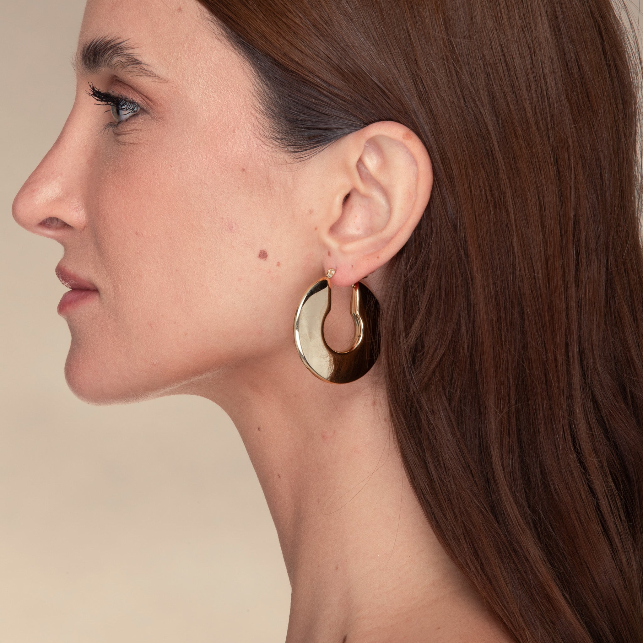 Jasmine Dome Hoop Earrings - Camile & Stone