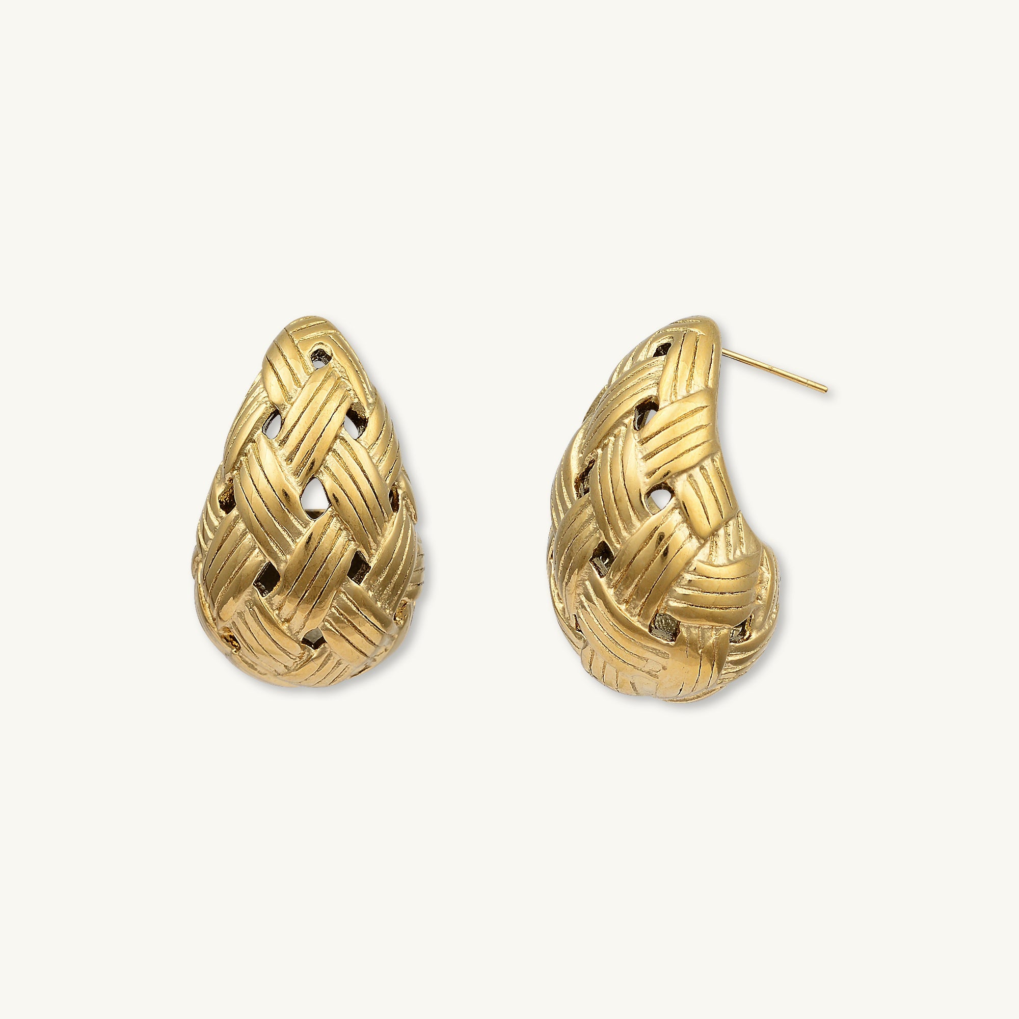 Juliette Weave Dome Earrings - Camile & Stone