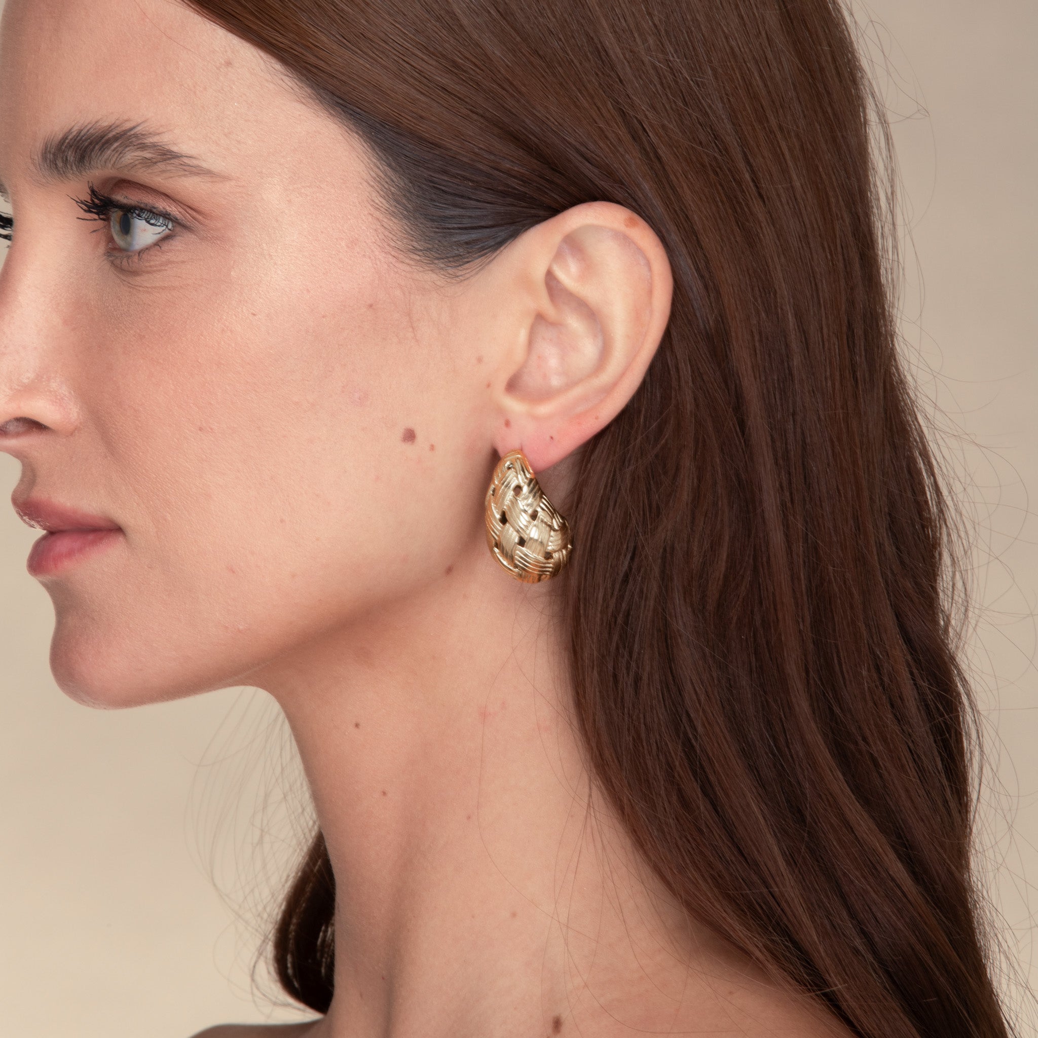 Juliette Weave Dome Earrings - Camile & Stone