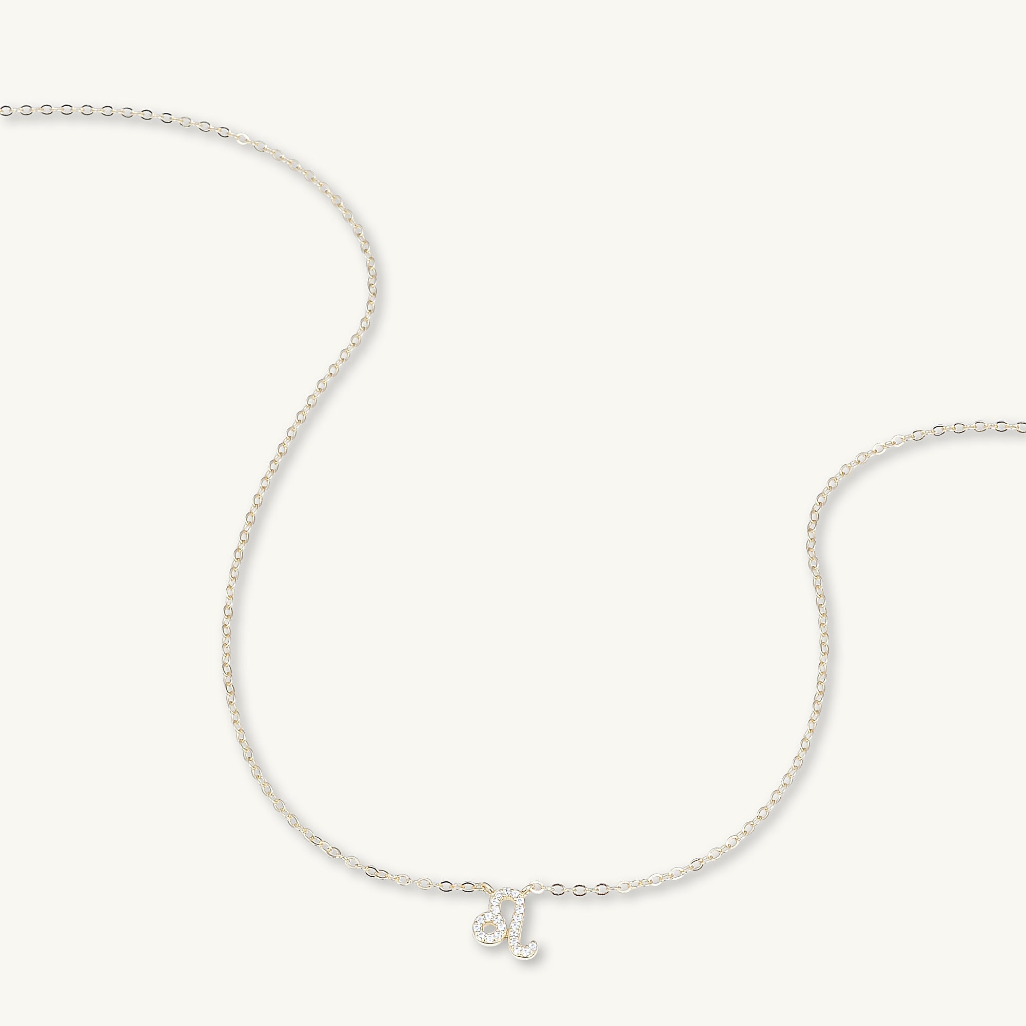 Leo Sapphire Charm Zodiac Star Sign Necklace - Camile & Stone