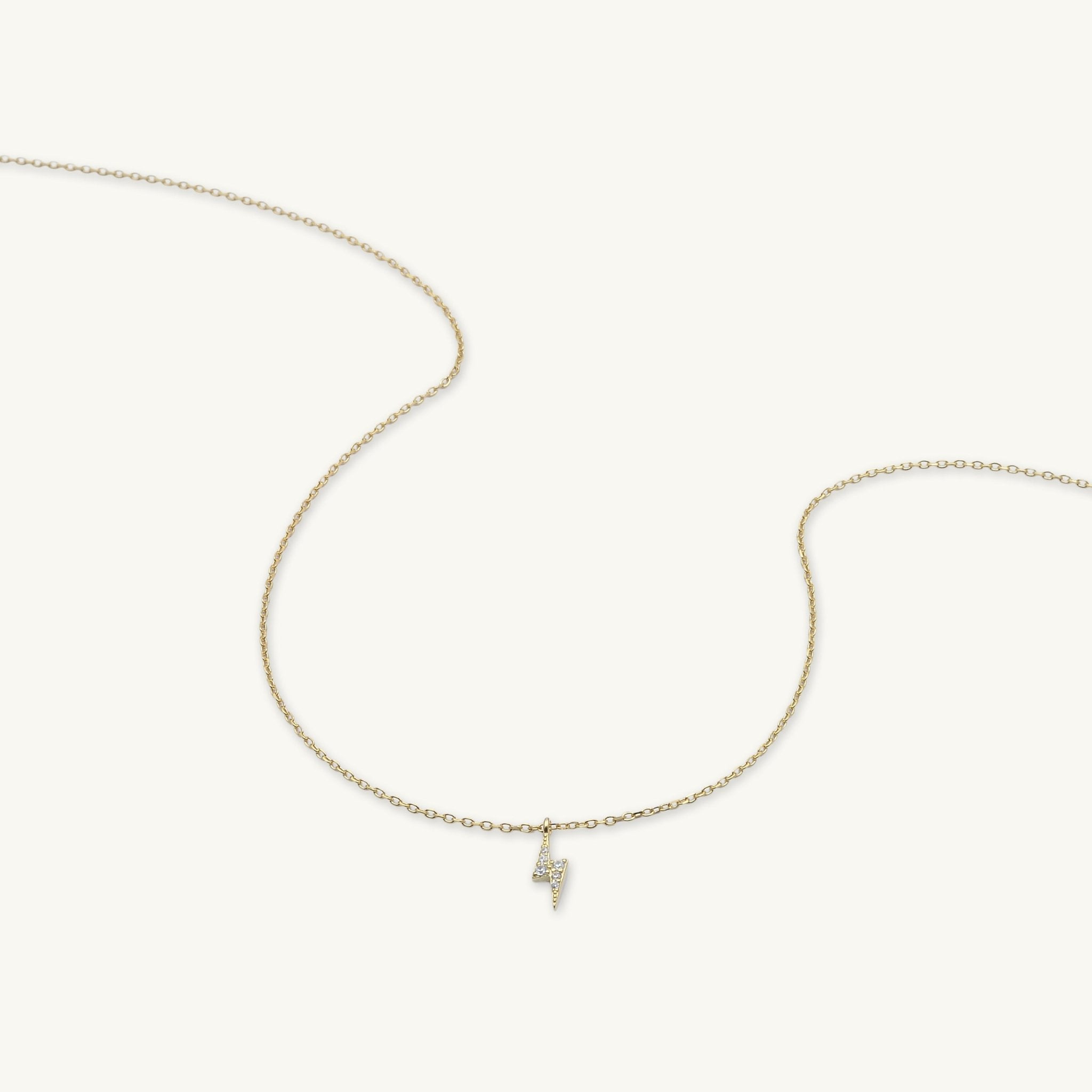 Lightning Bolt Sapphire Necklace - Camile & Stone