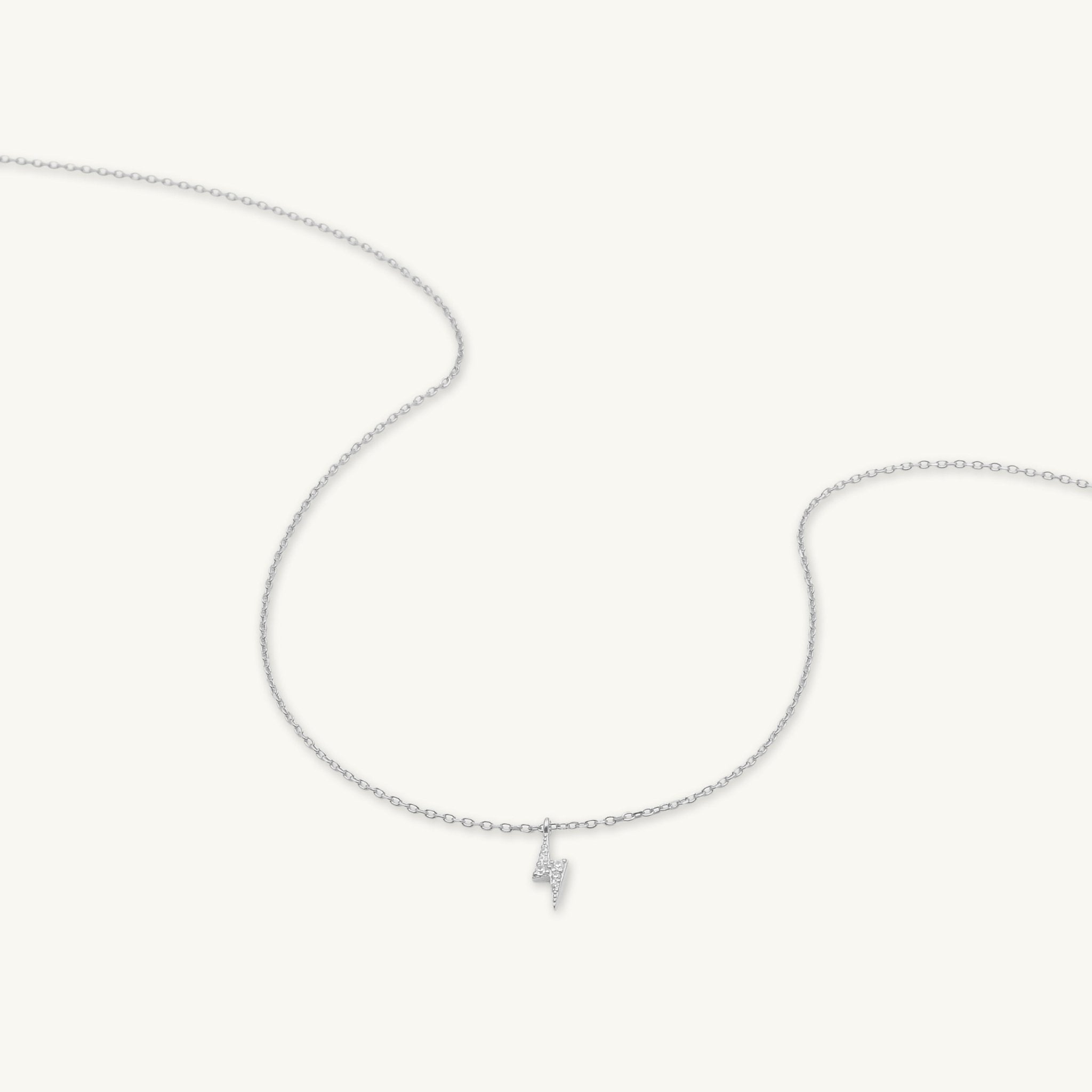 Lightning Bolt Sapphire Necklace - Camile & Stone