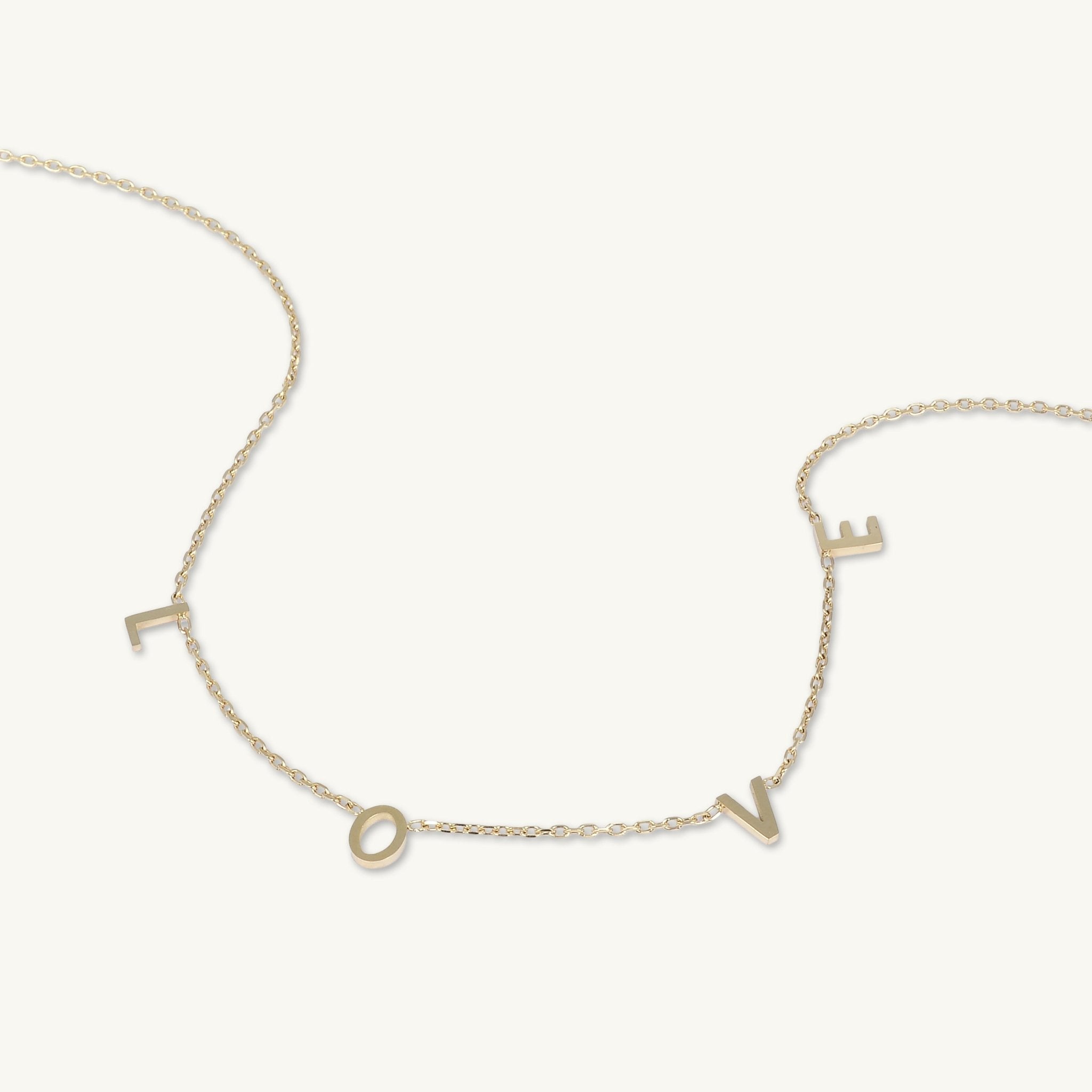 LOVE Letter Chain Necklace - Camile & Stone