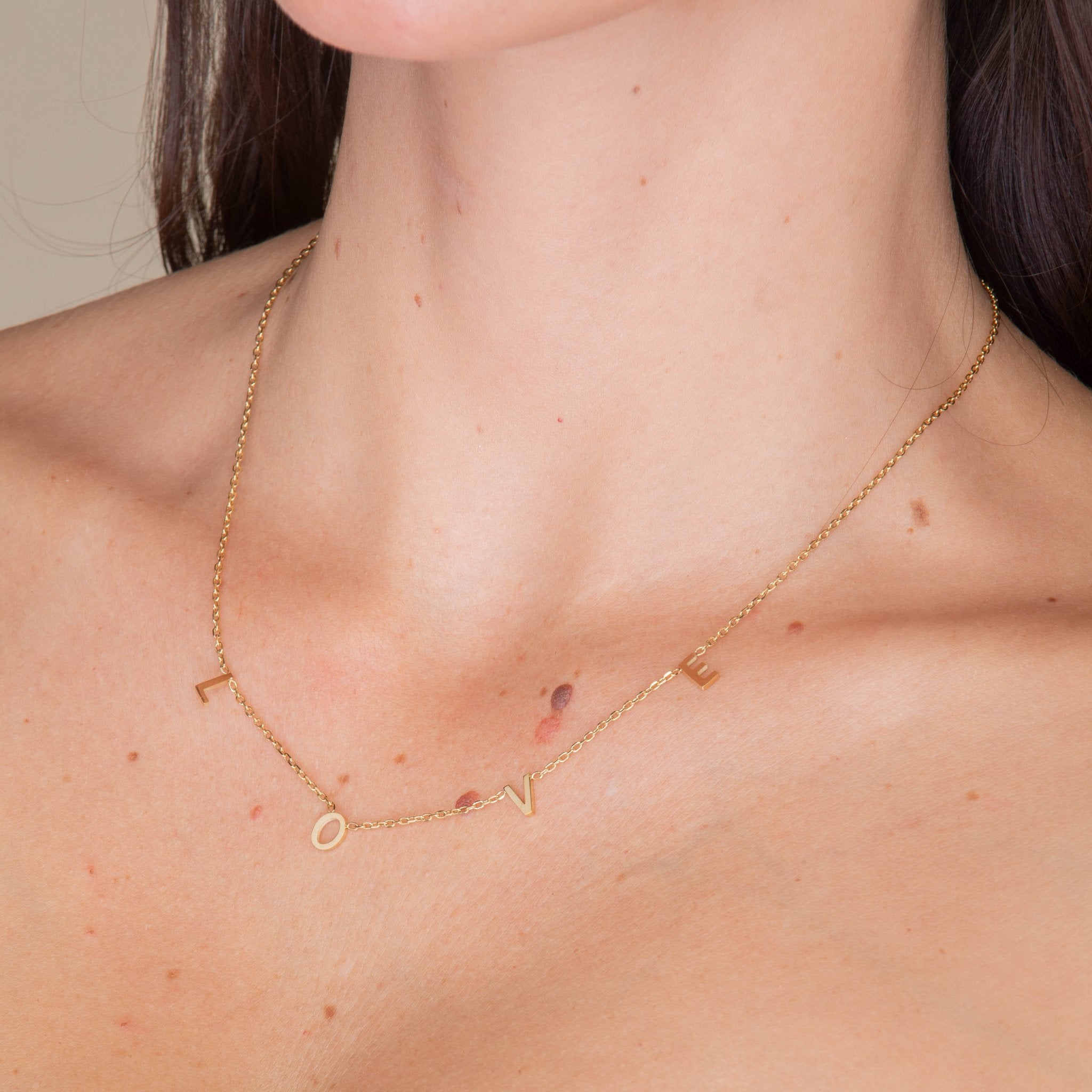 LOVE Letter Chain Necklace - Camile & Stone